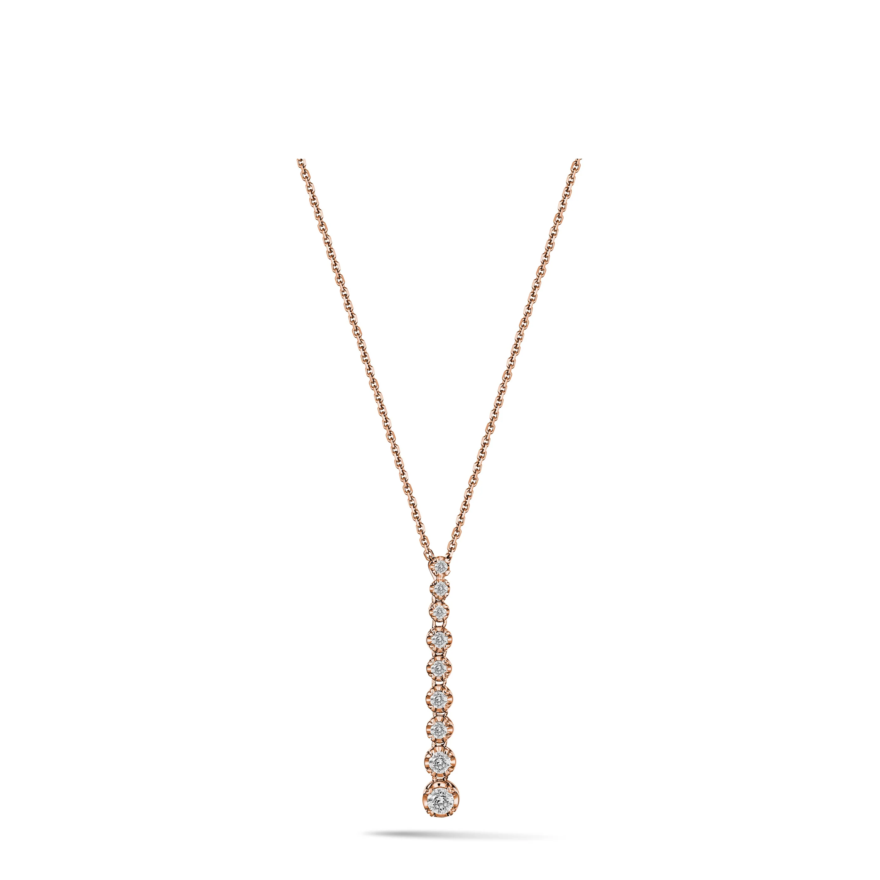 Allure Diamond Drop Pendant | Rose Gold