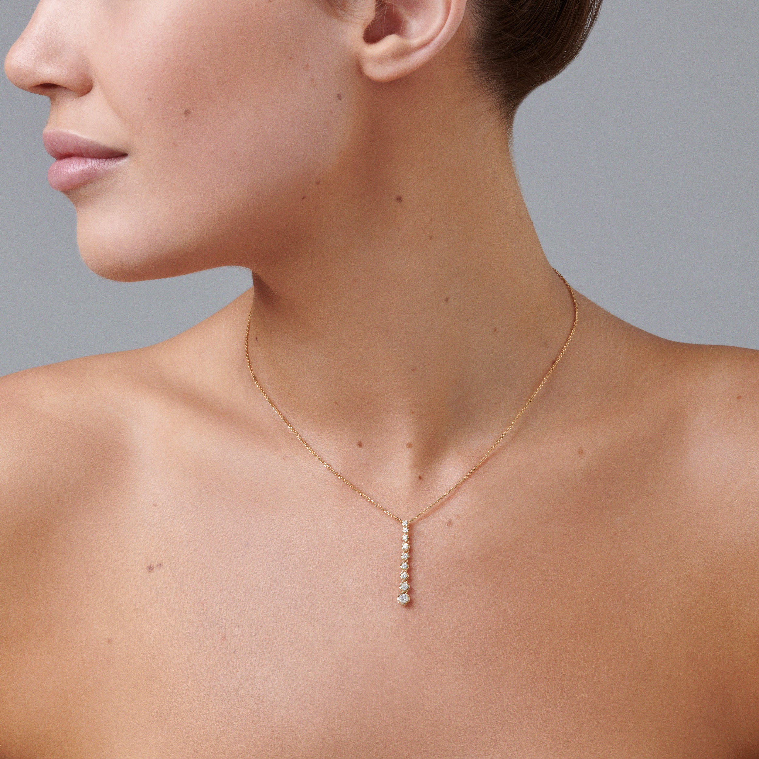 Allure Diamond Drop Pendant | Rose Gold - Image 2