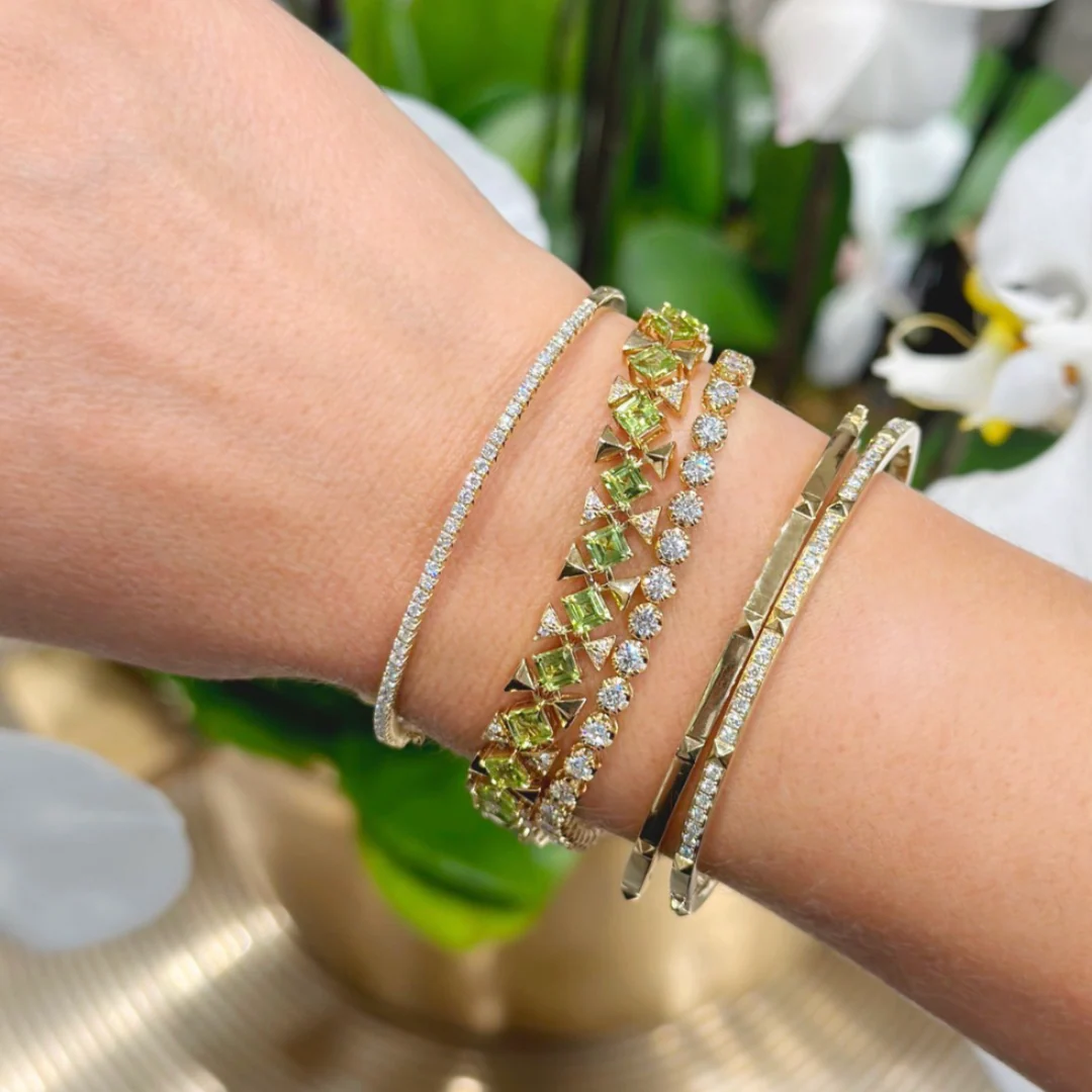 Allure Tennis Diamond Bracelet 3.20ct - 3.30ct | Yellow Gold - Image 4