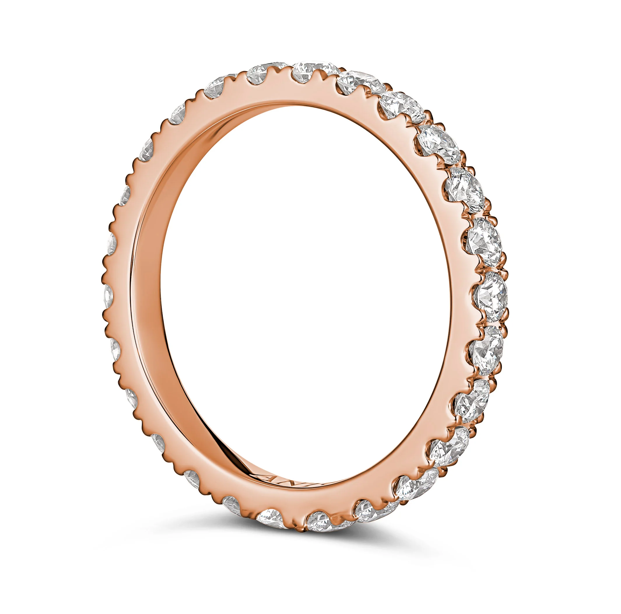 Wedding | Eternity Diamond Band Rose Gold - Image 2