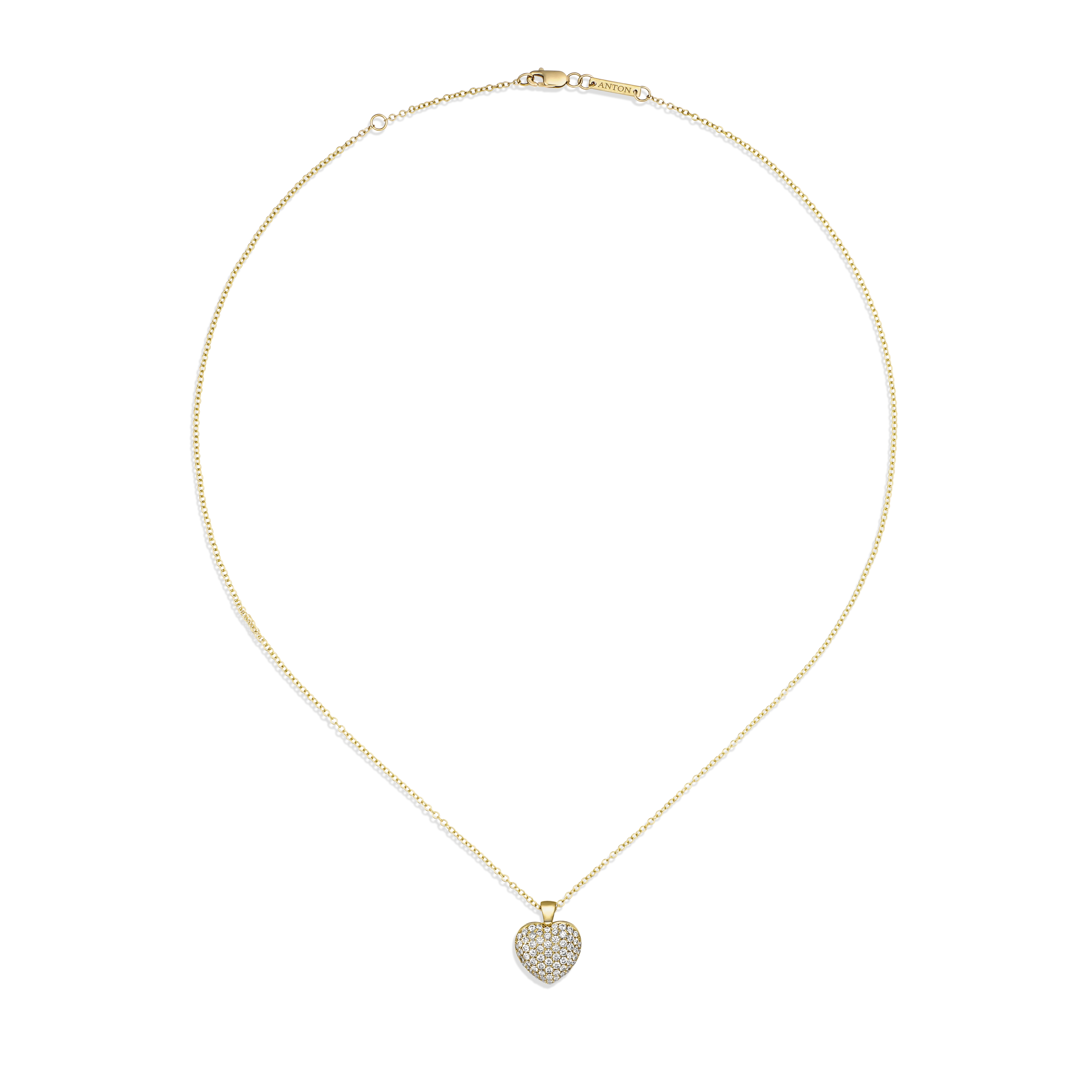 Artisan Pavé Set Heart Small | 18K Yellow Gold - Image 4