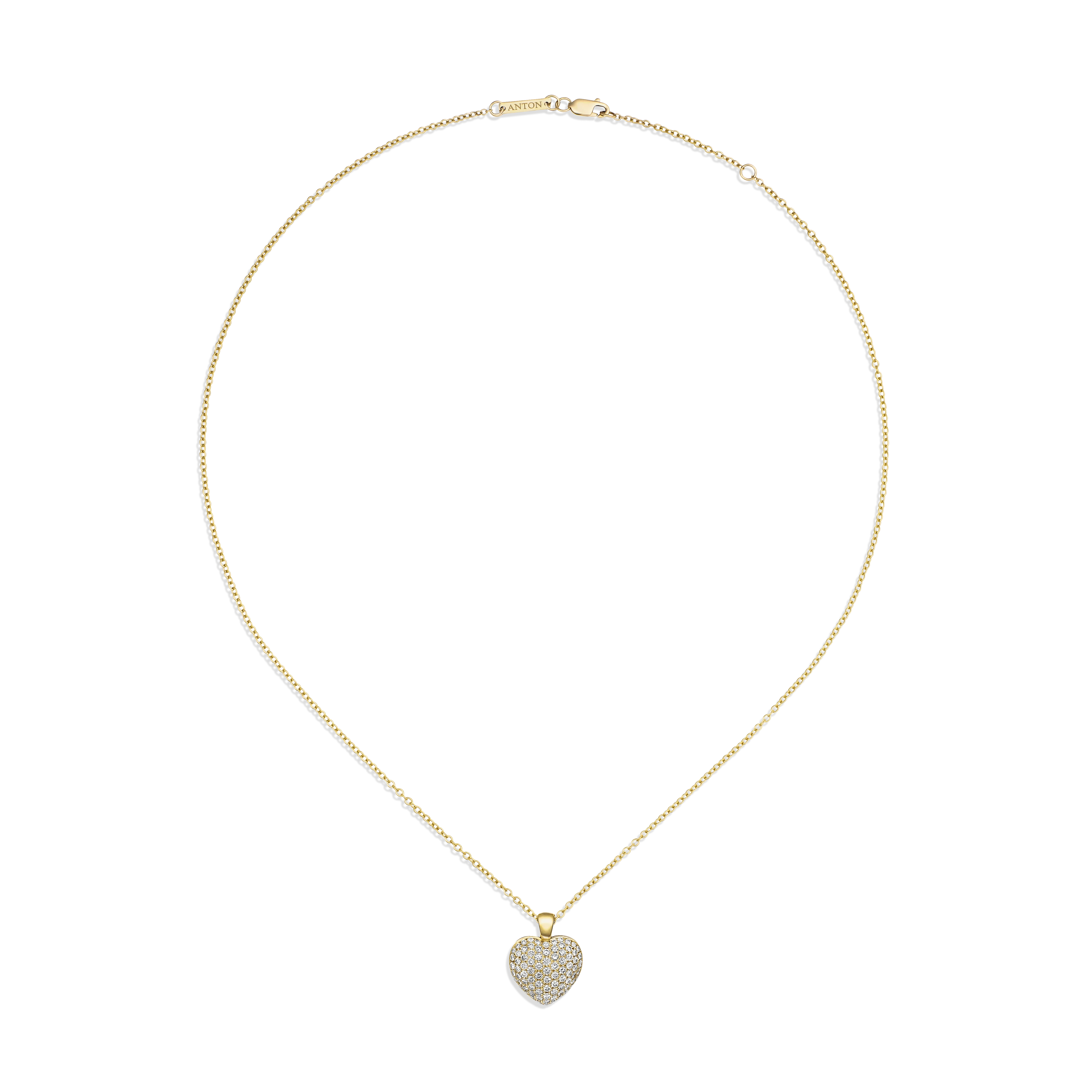 Artisan Pavé Set Heart Small | 18K Yellow Gold - Image 6