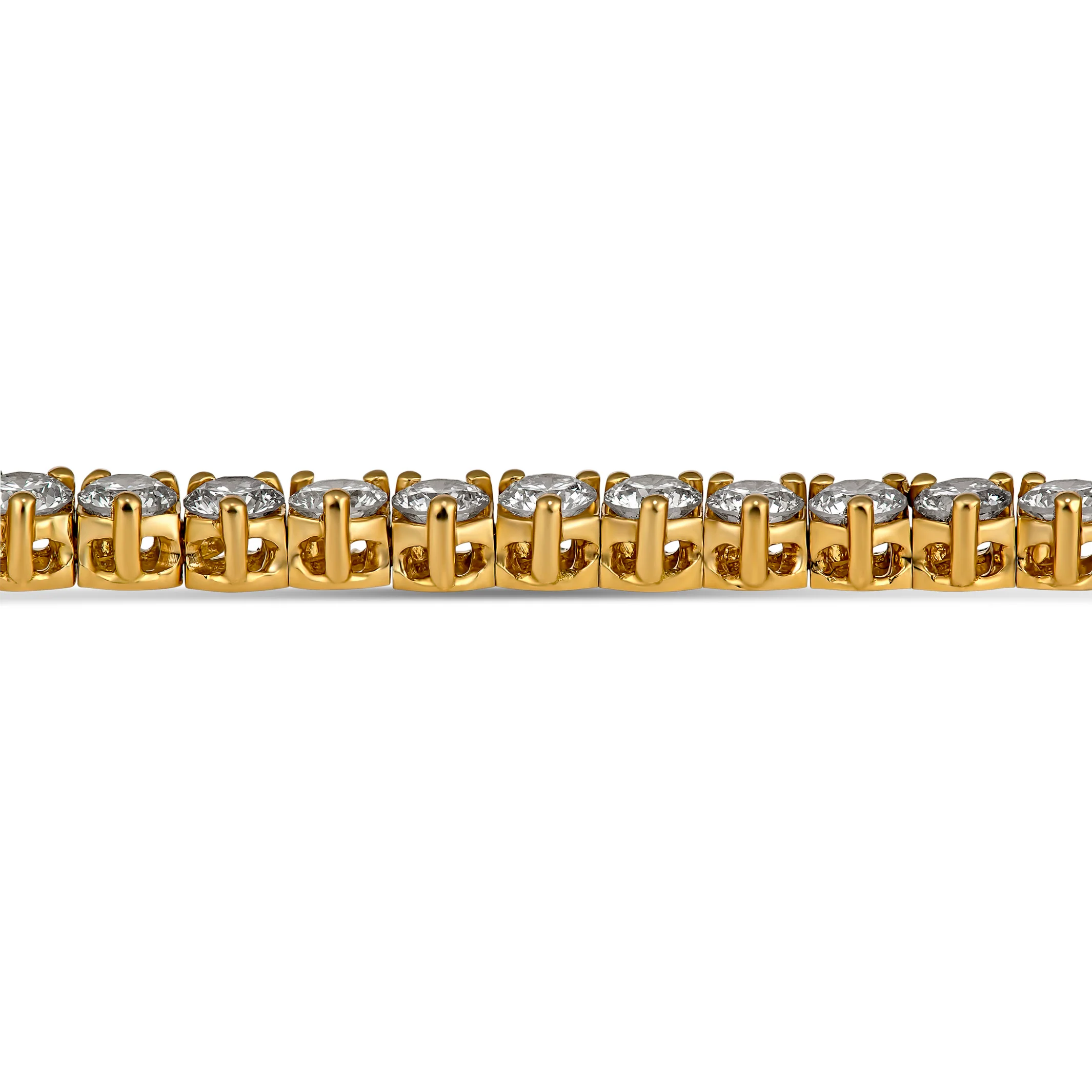Aura Tennis Necklace 8.50ct | Yellow Gold - Image 3