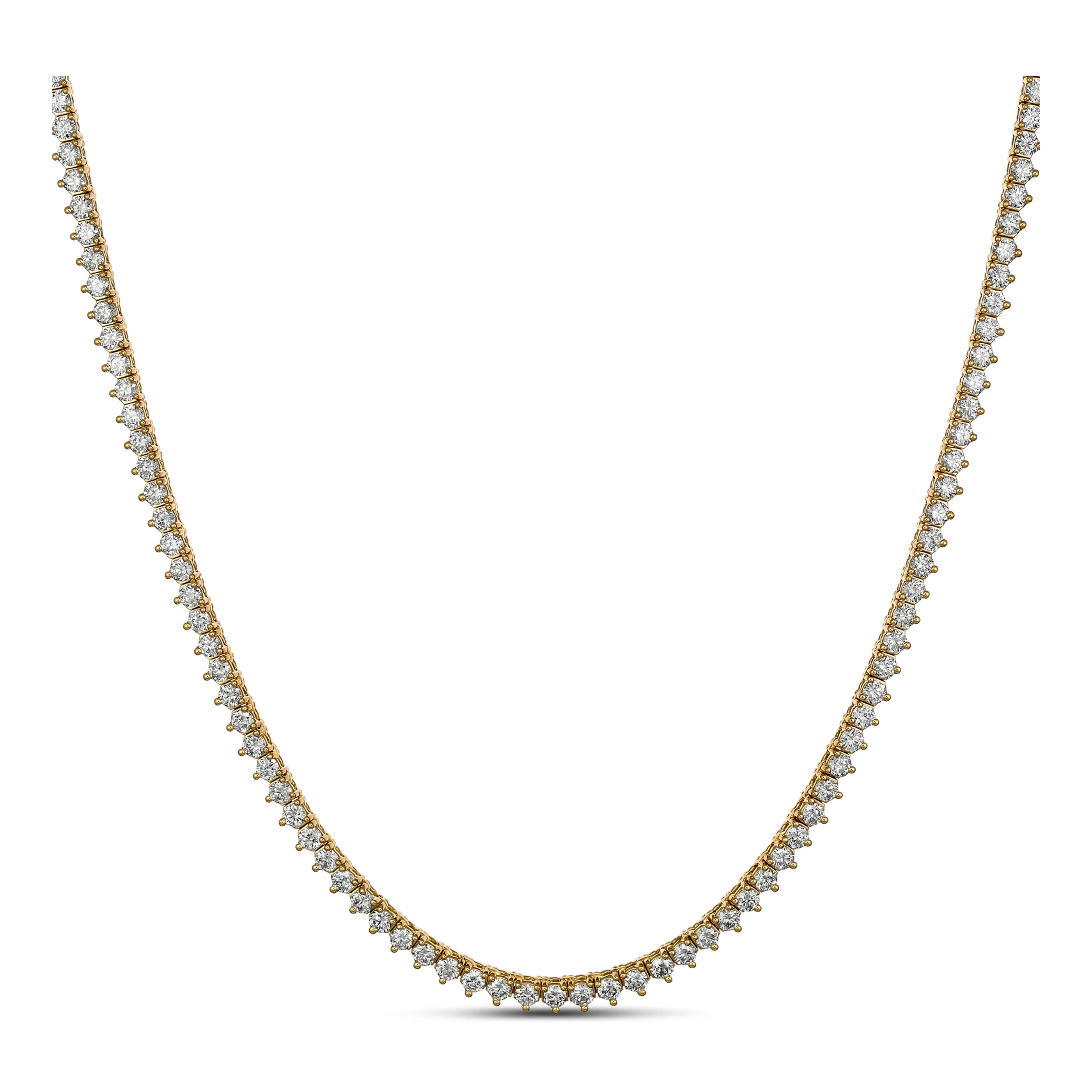 Aura Tennis Necklace 5.37ct - 5.57ct | White Gold - Image 3
