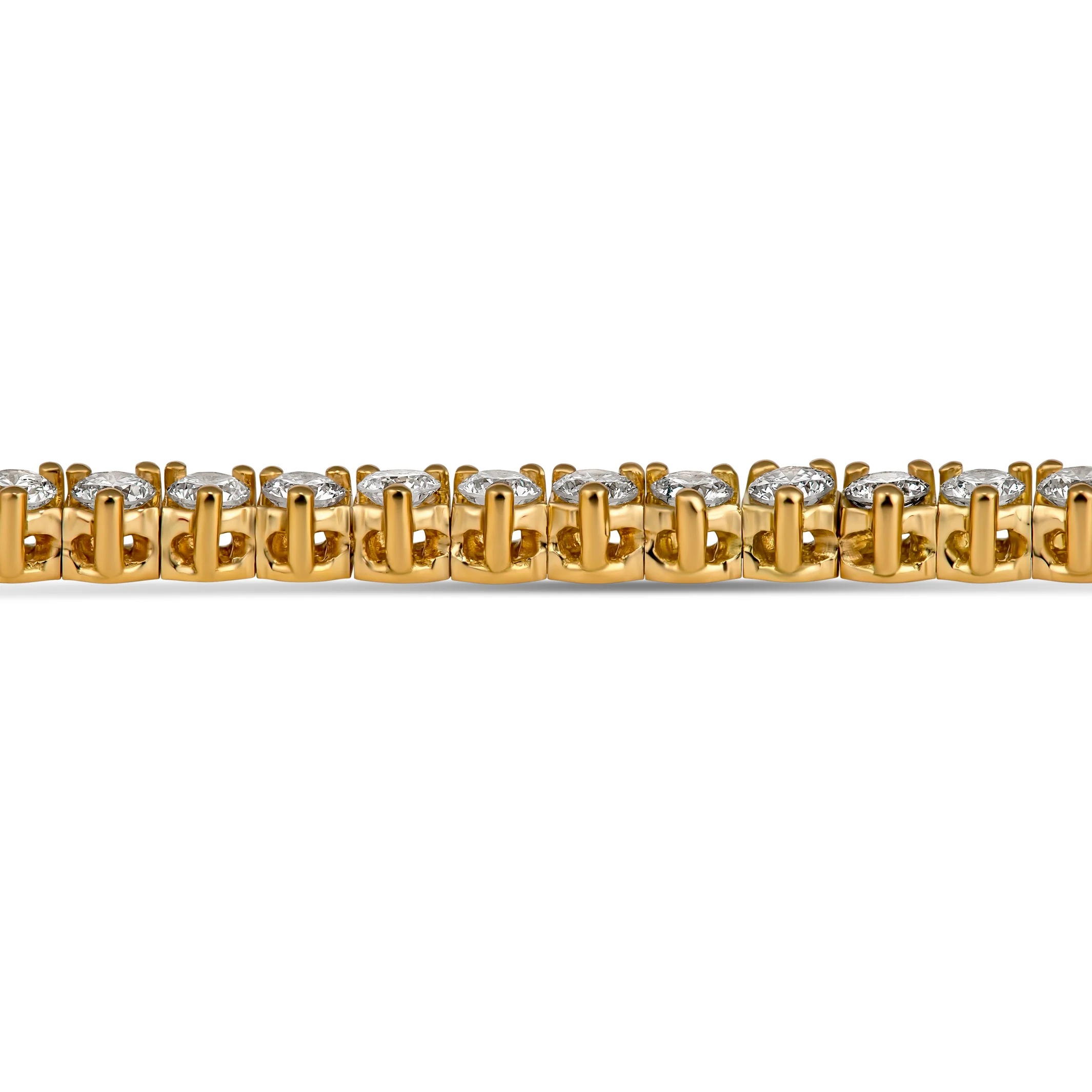 Aura Tennis Necklace 5.37ct - 5.57ct | Yellow Gold - Image 2