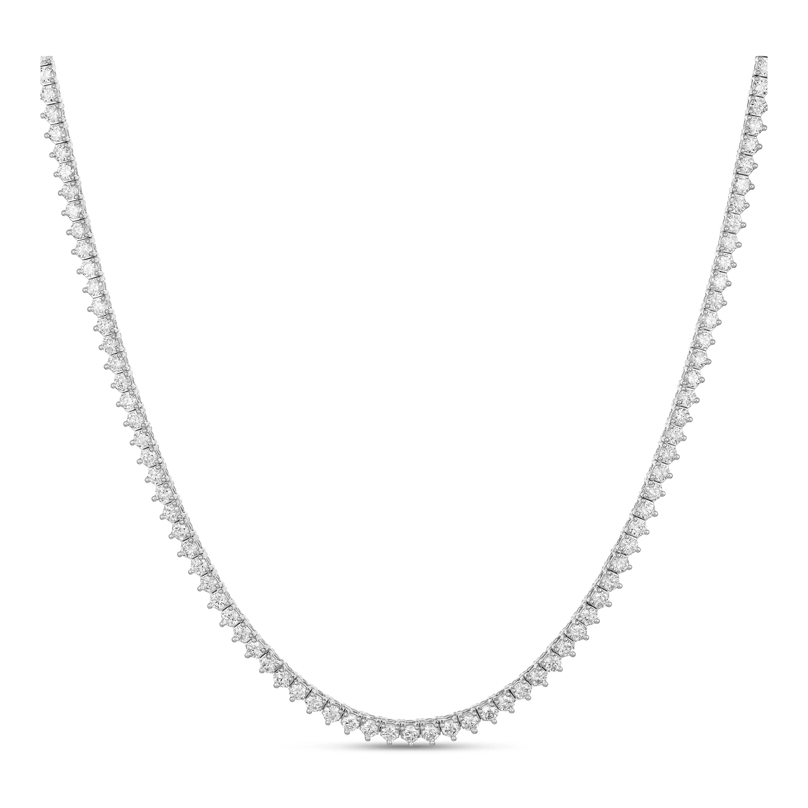 Aura Tennis Necklace 5.37ct - 5.57ct | Yellow Gold - Image 3