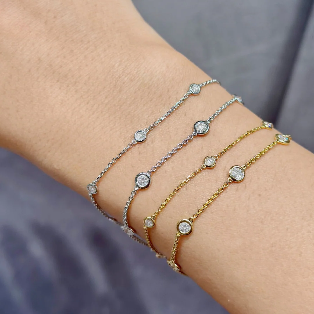 Capri Dreaming® Dot Chain 0.32CT Bracelet | Yellow Gold - Image 12