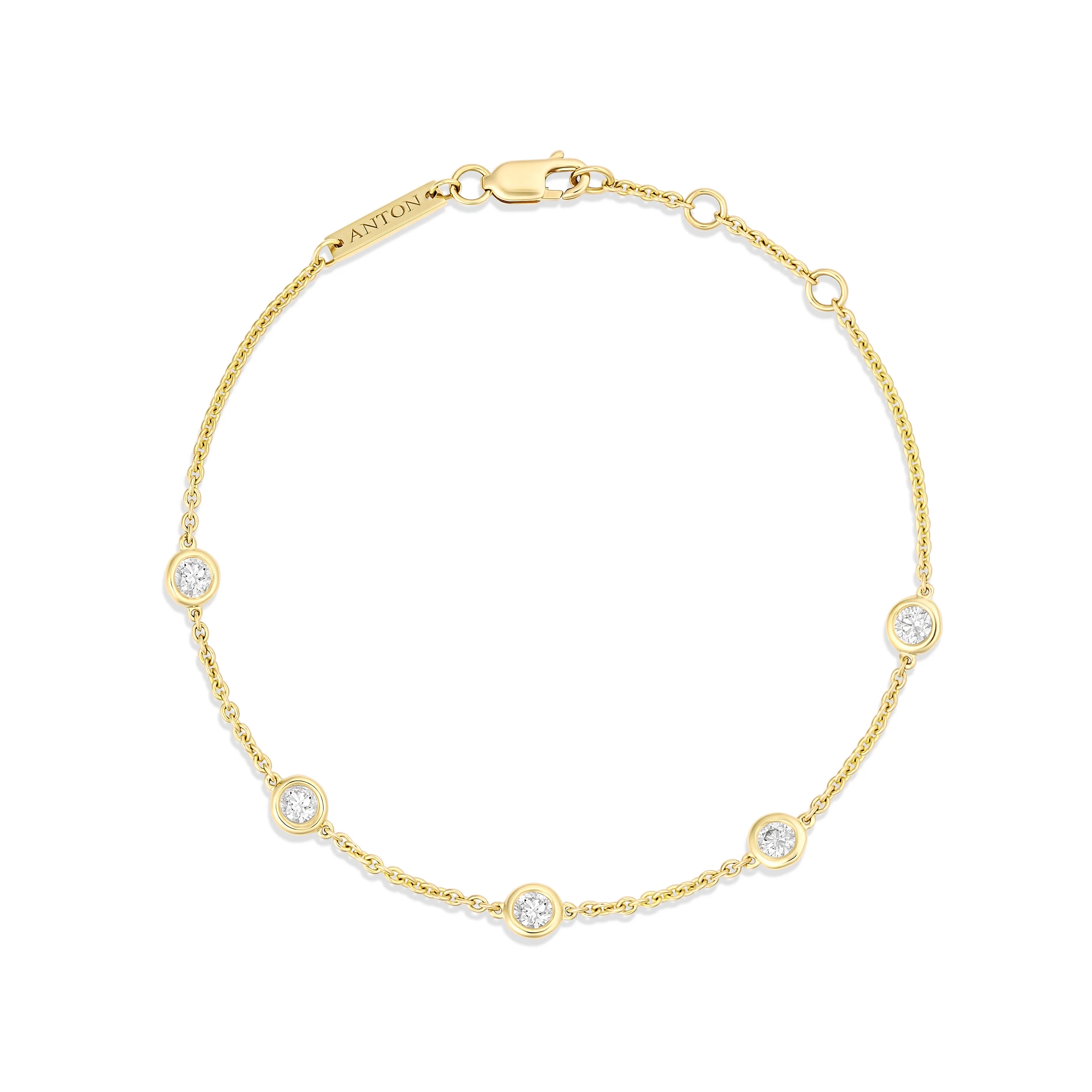Capri Dreaming® Dot Chain 0.32CT Bracelet | Yellow Gold