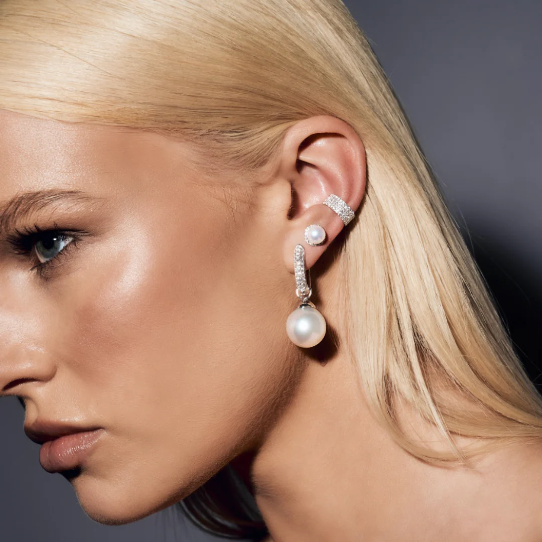 Capri Dreaming® Cici Diamond Ear Cuff | White Gold - Image 8