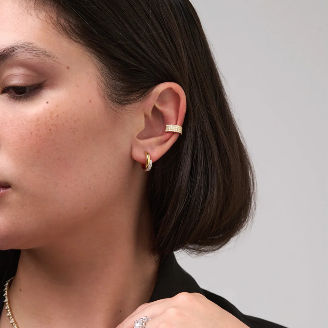 Capri Dreaming® Cici Diamond Ear Cuff | 18K Yellow Gold - Image 5