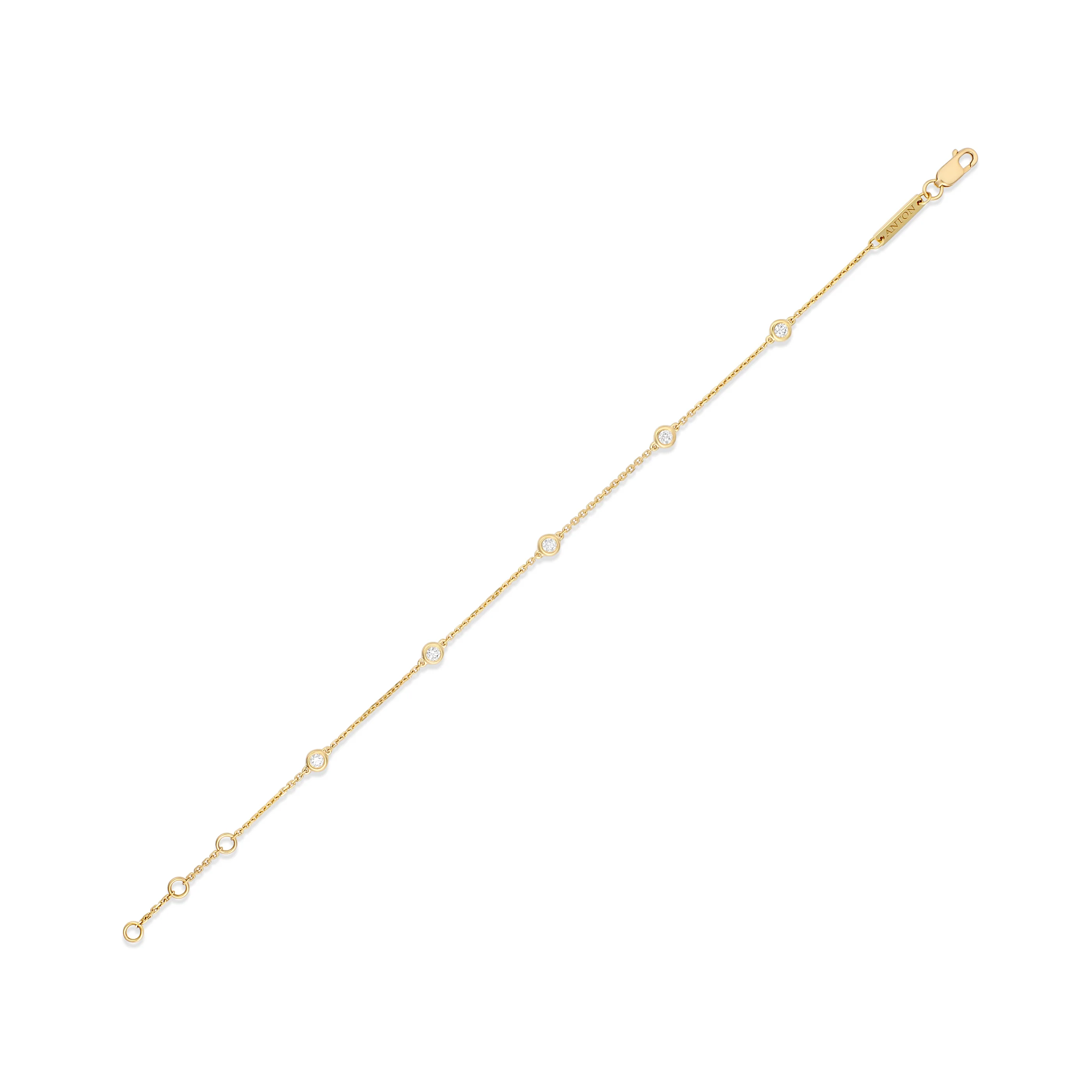 Capri Dreaming® Dot Chain 0.18CT Bracelet | 18K Yellow Gold - Image 3