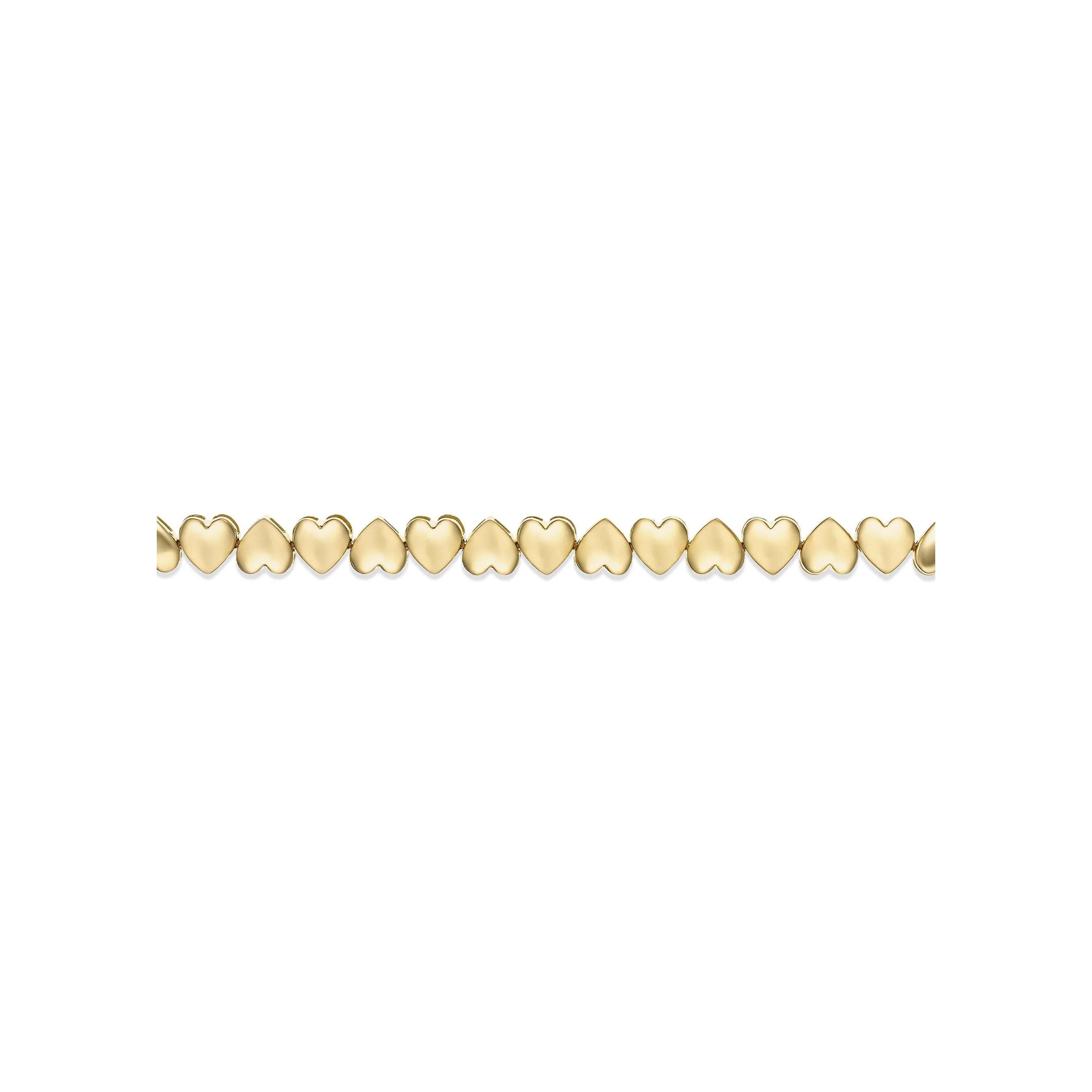 Capri Dreaming® Golden Heart Tennis Bracelet | 18K Yellow Gold - Image 3