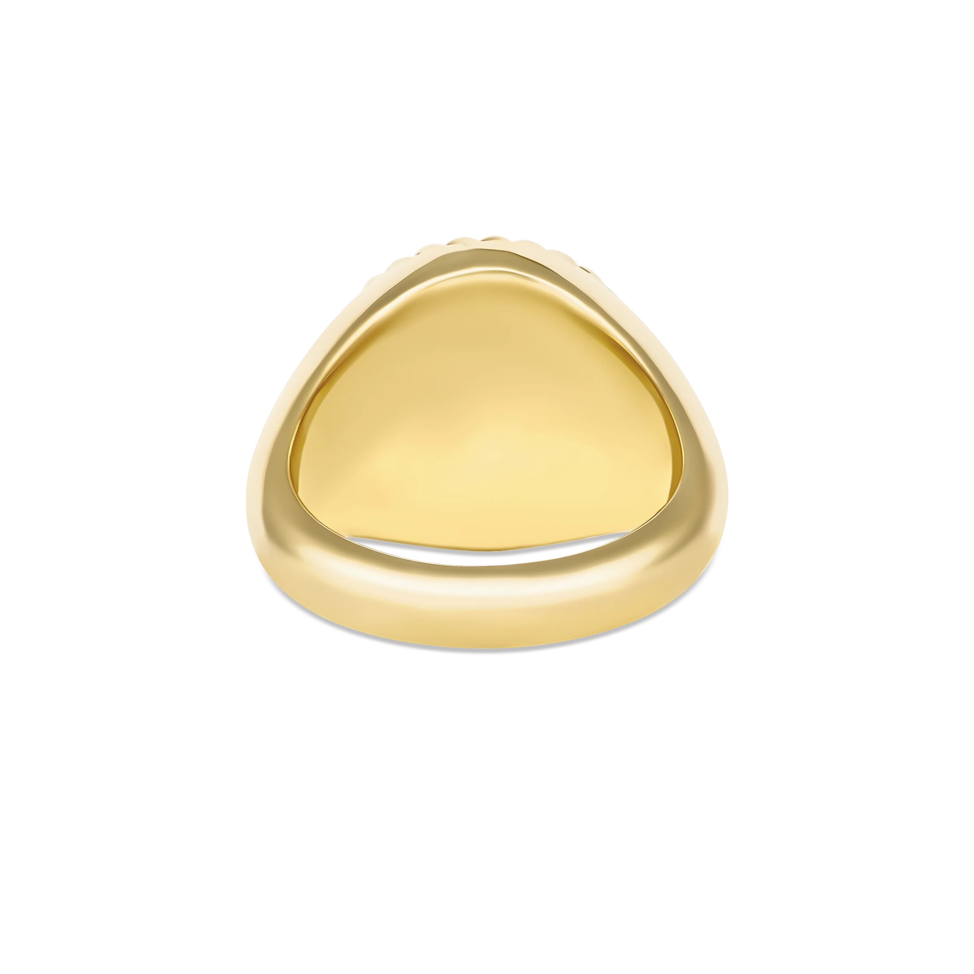 Capri Dreaming® Pave Diamond Signet Ring | 18K Yellow Gold - Image 3