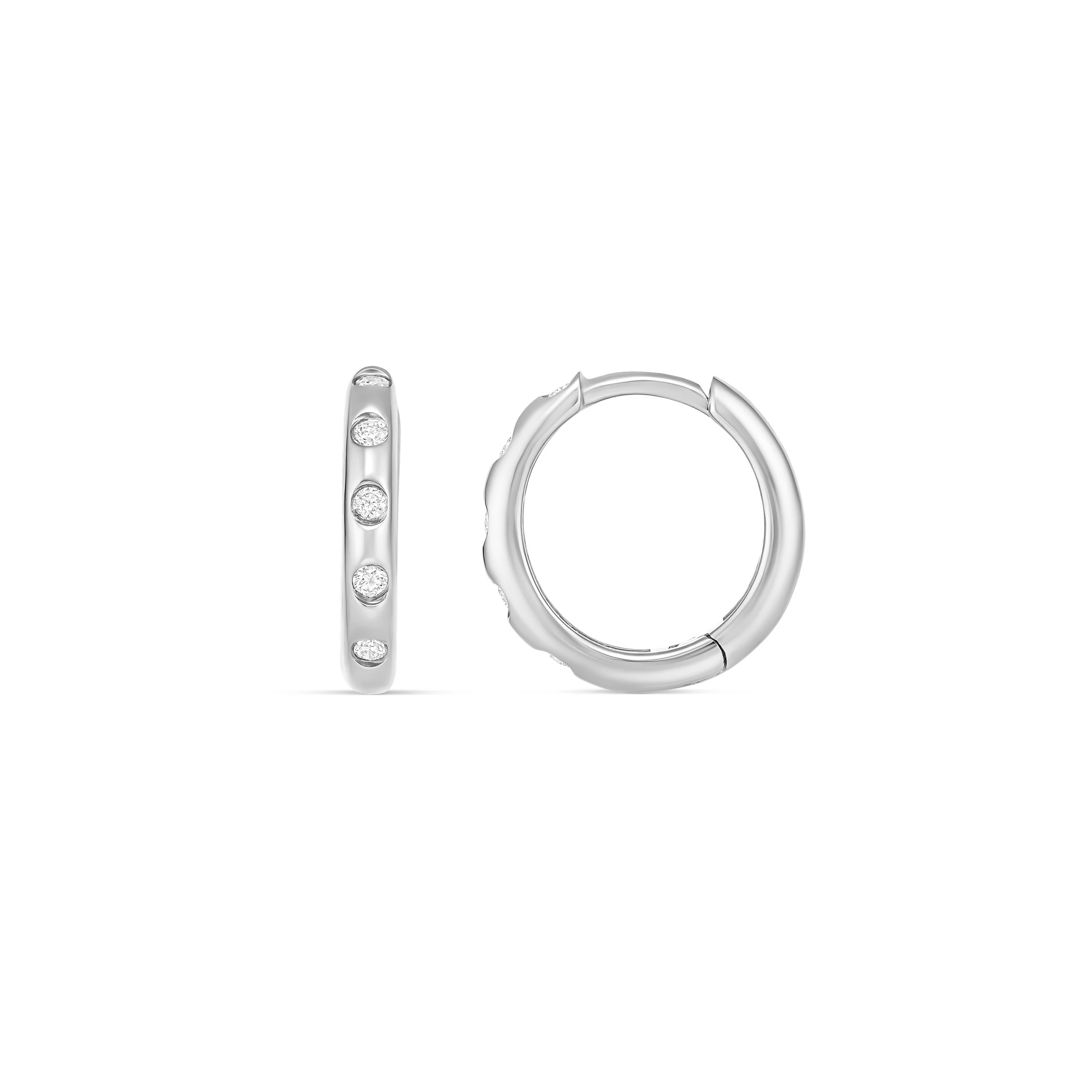 Capri Dreaming® Pebble Huggies Large | White Gold - Image 11