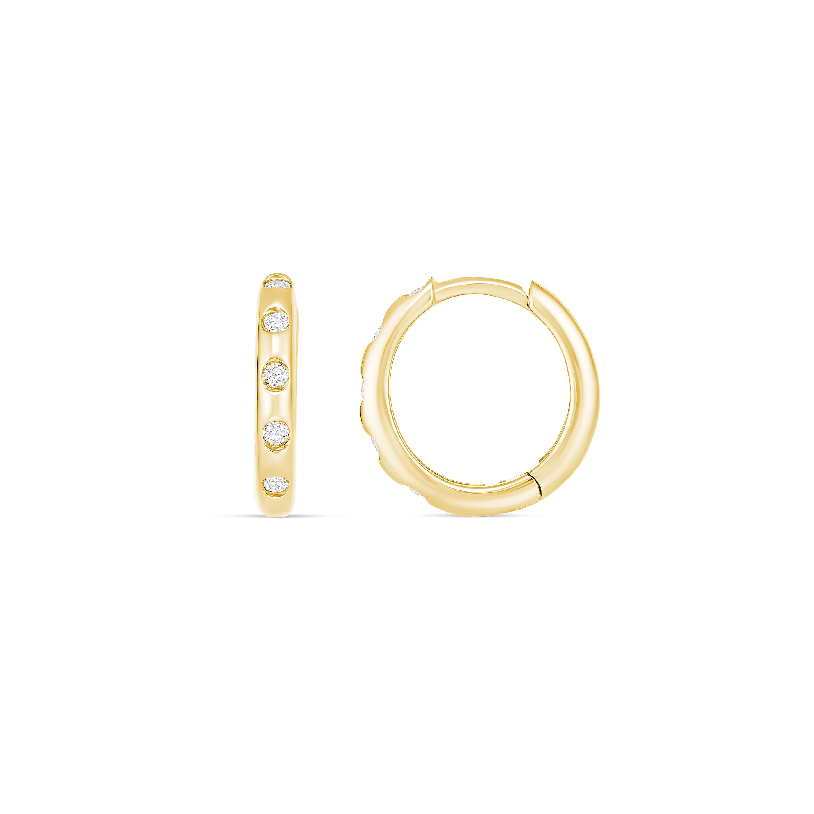 Capri Dreaming® Pebble Huggies Large | White Gold - Image 14