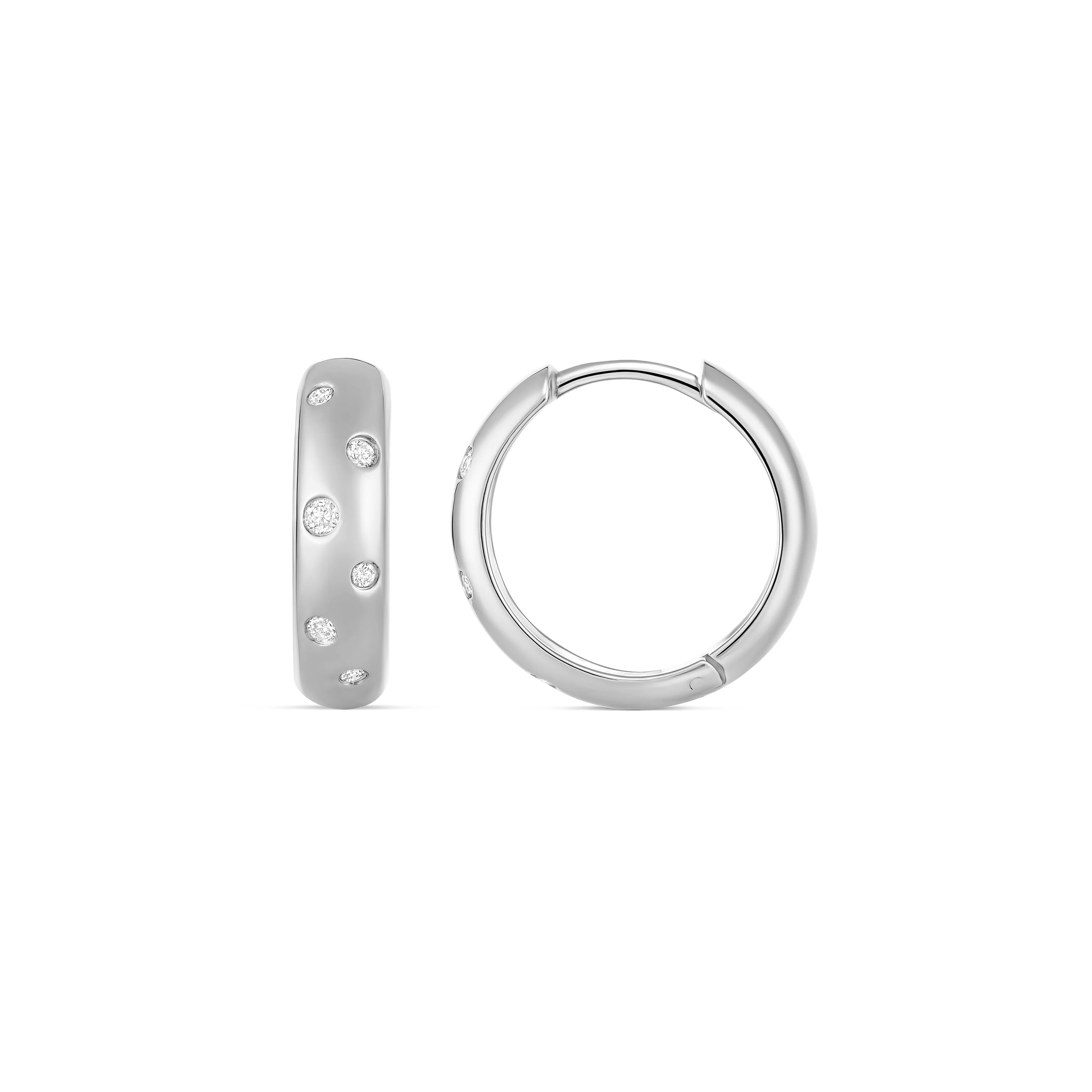 Capri Dreaming® Pebble Huggies Small | White Gold - Image 11