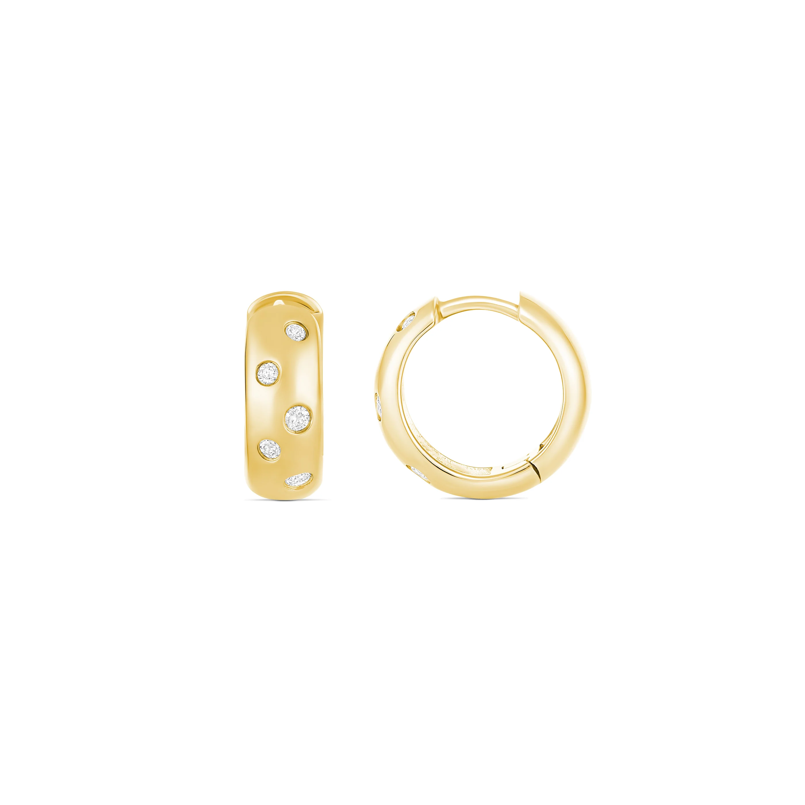 Capri Dreaming® Pebble Huggies Small | White Gold - Image 8