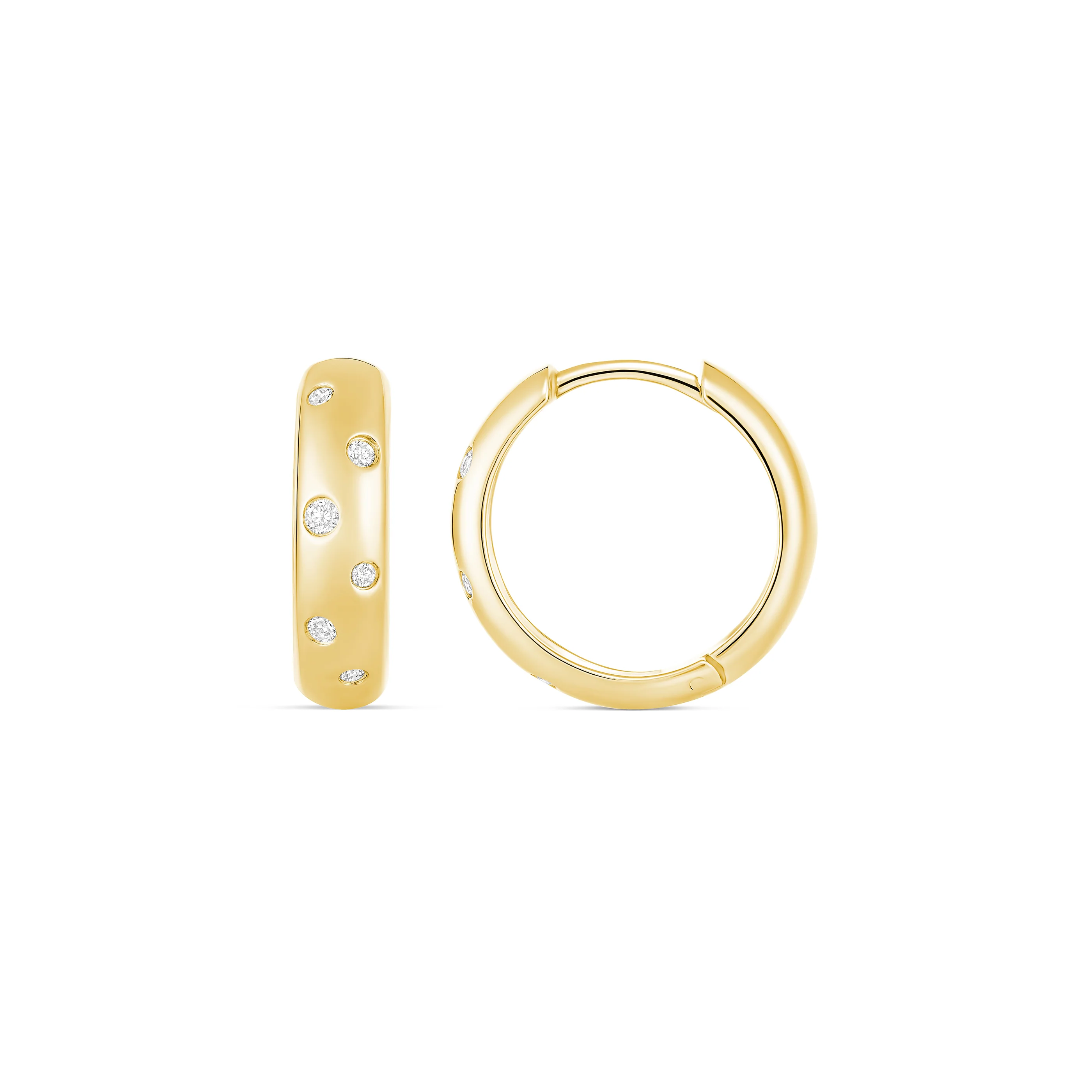 Capri Dreaming® Pebble Huggies Small | Yellow Gold - Image 11