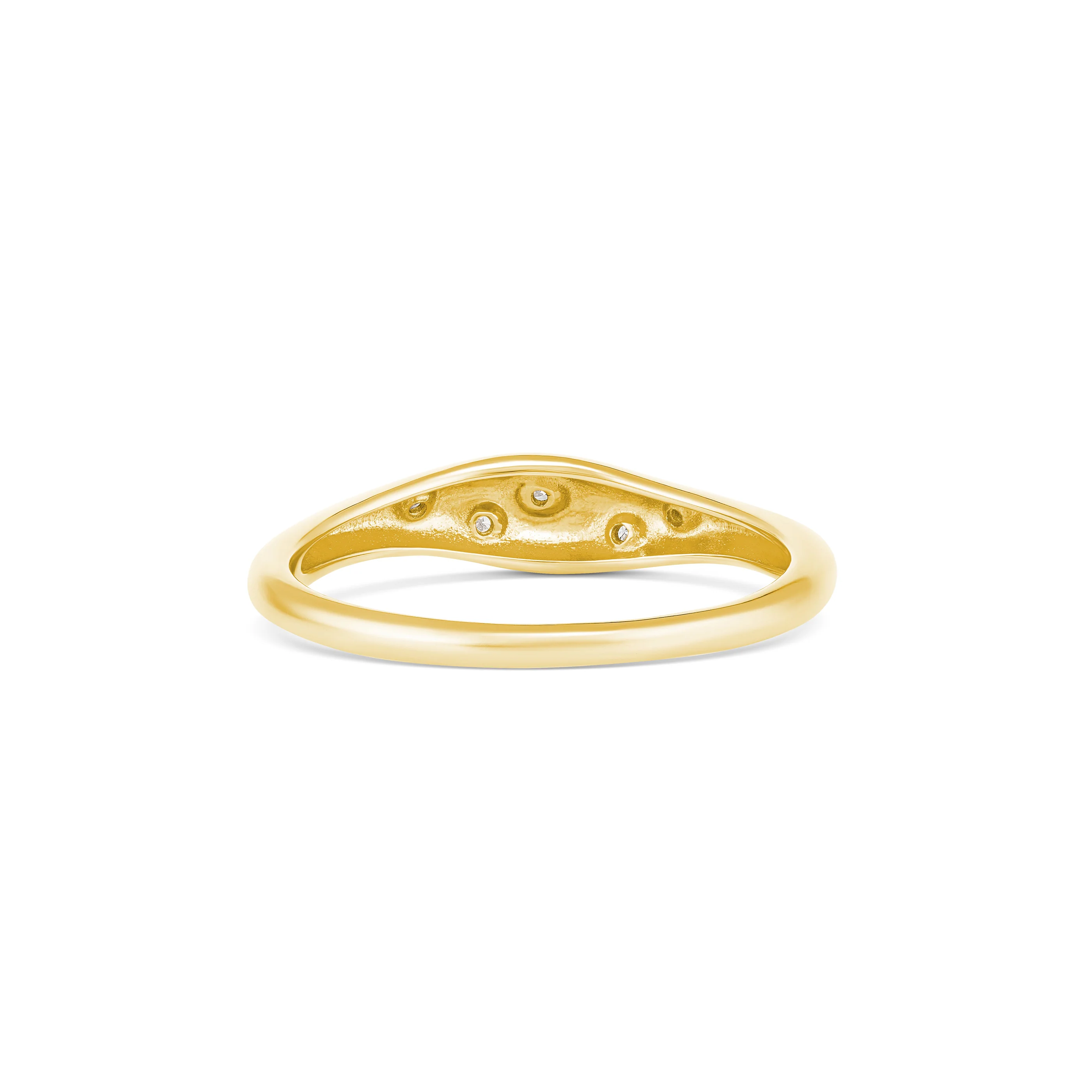 Capri Dreaming® Pebble Surge Diamond Ring | Yellow Gold - Image 4