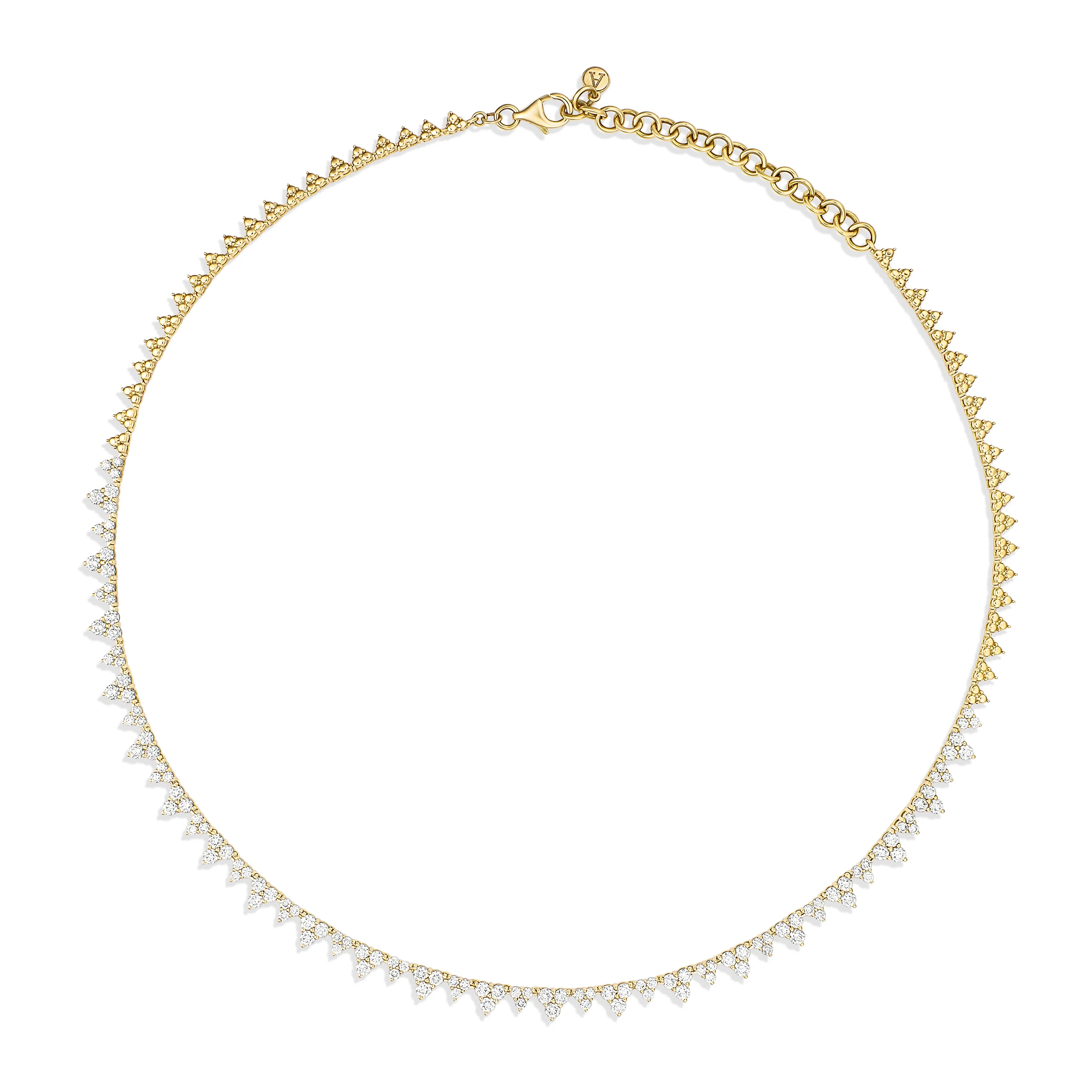 Capri Dreaming® Trio Diamond Necklace | 18K Yellow Gold - Image 3
