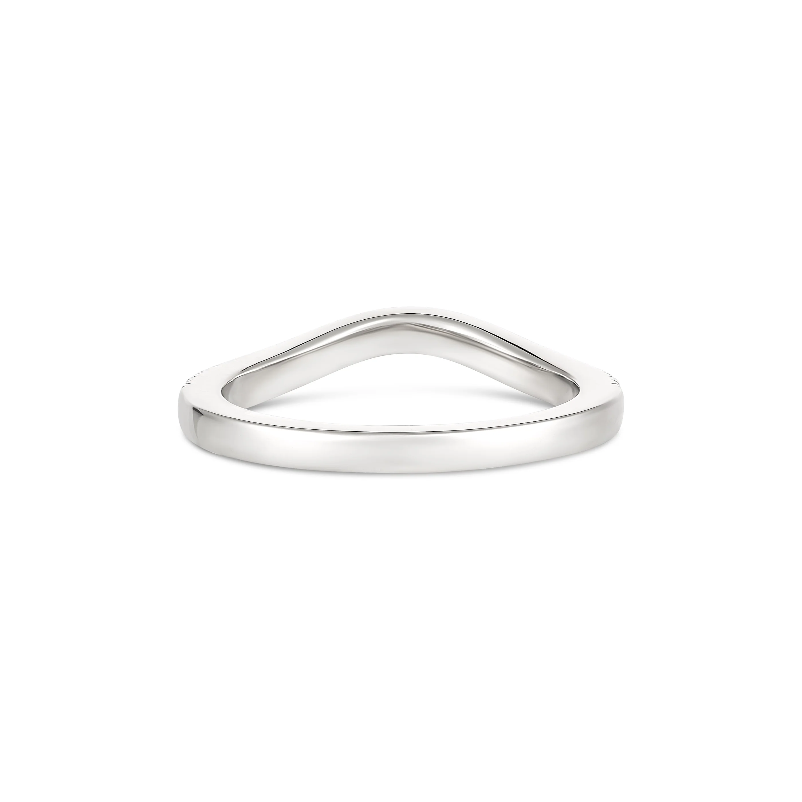 Capri Dreaming® Wave Curved Diamond Ring | 18K White Gold - Image 3