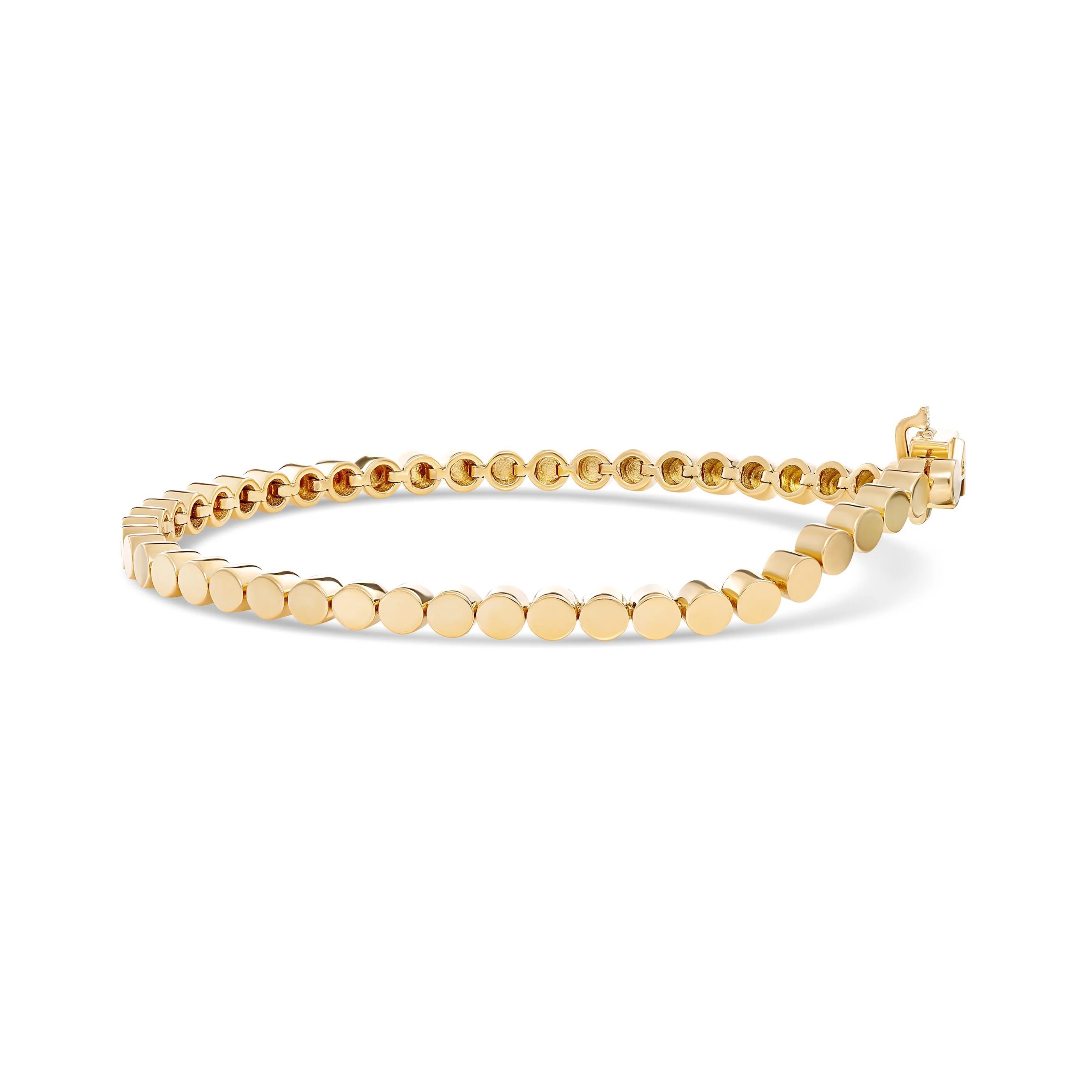 Capri Dreaming® Golden Tennis Bracelet | White Gold - Image 4