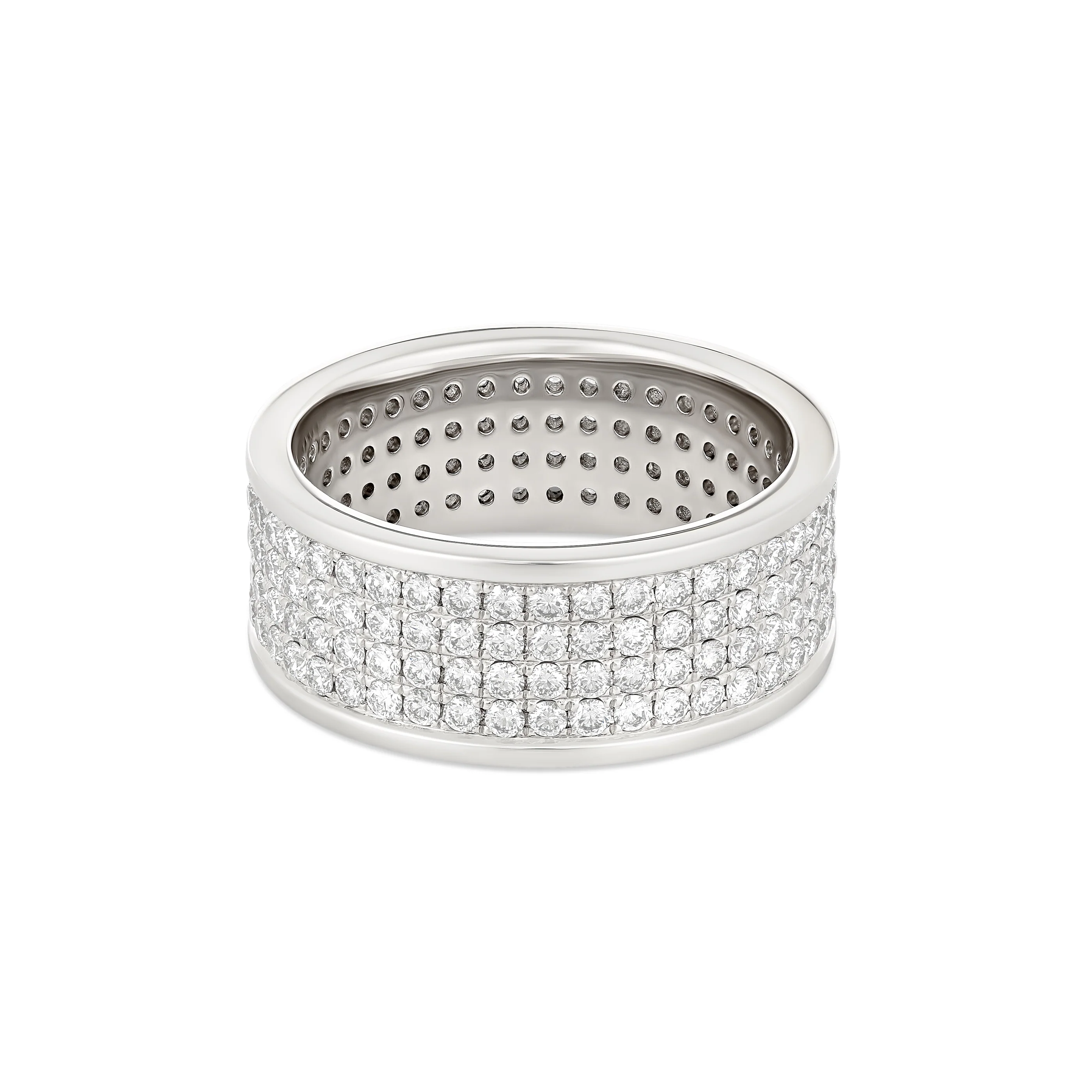 Artisan Boston Four Row Men's Diamond Ring | Platinum - Image 3