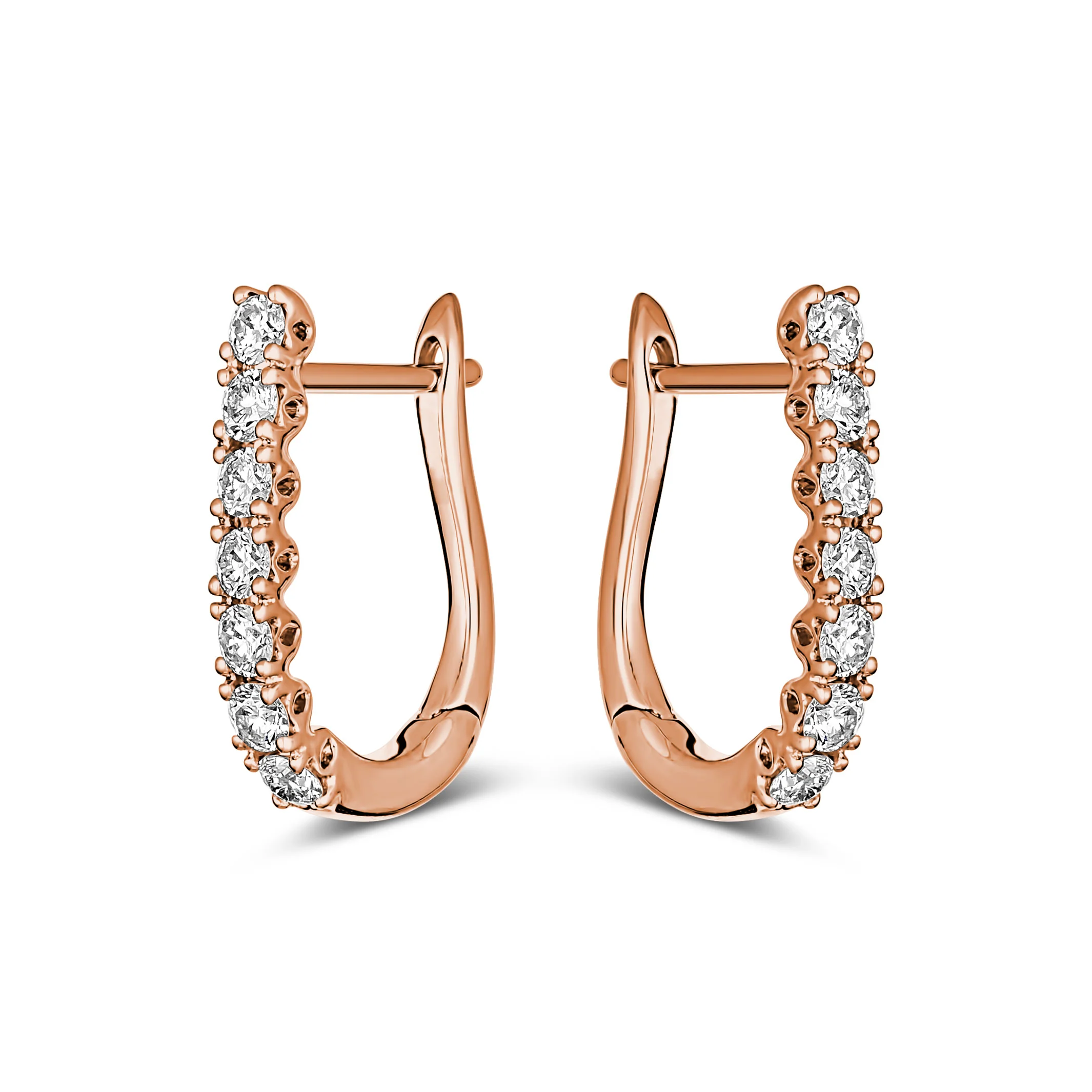 Classic Brilliant Huggies | Rose Gold - Image 6