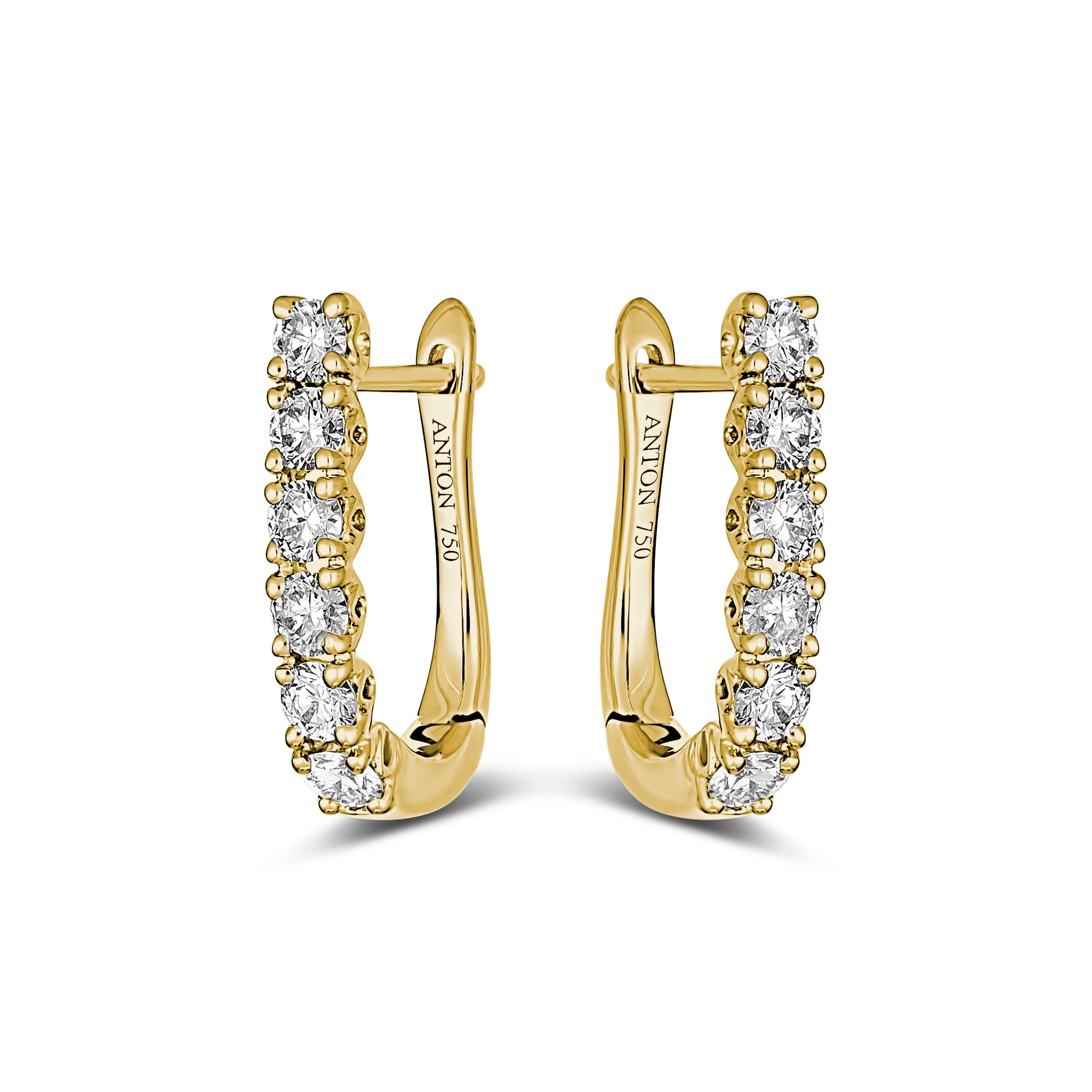 Classic Brilliant Huggies | Yellow Gold - Image 6