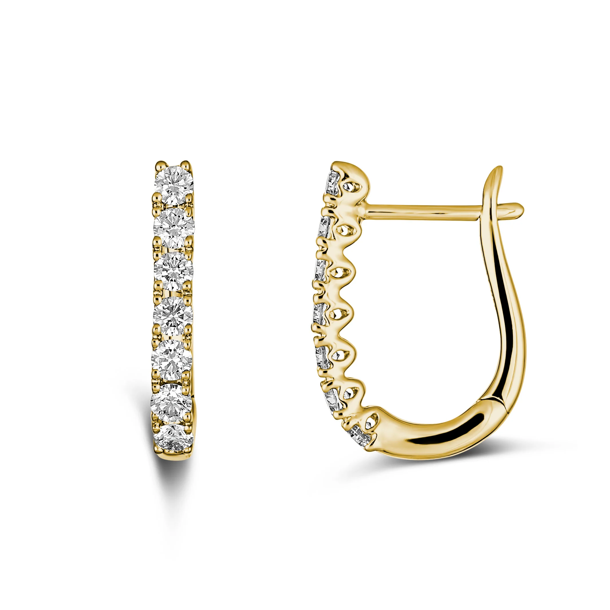 Classic Brilliant Huggies | Yellow Gold - Image 7