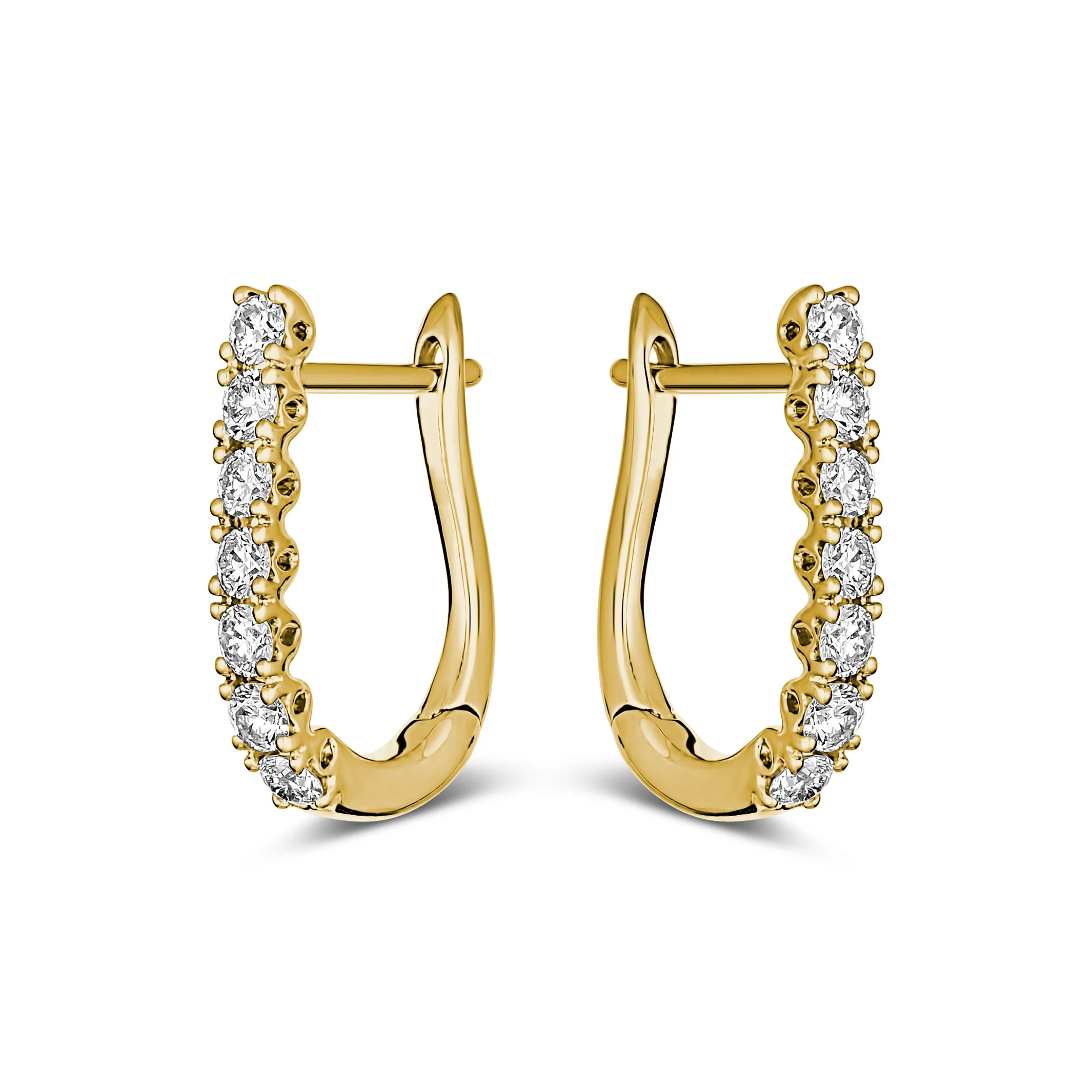 Classic Brilliant Huggies | Yellow Gold - Image 8
