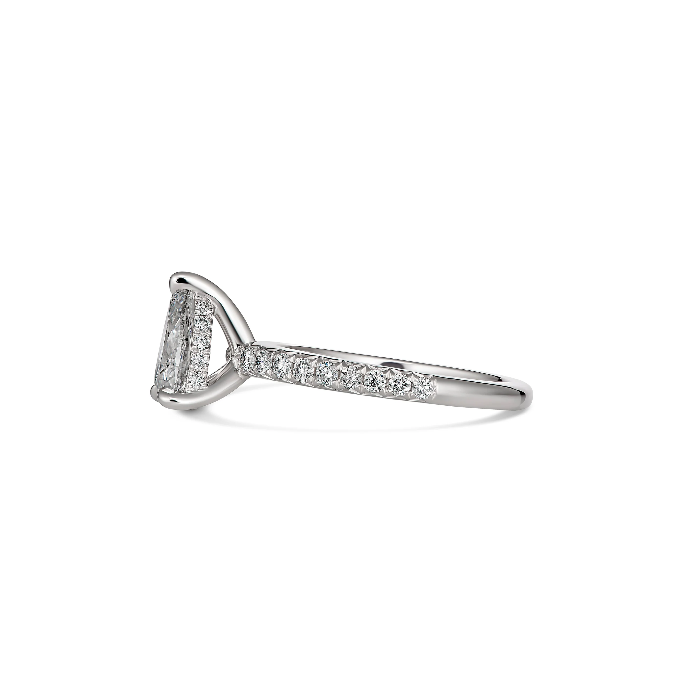 Endless Crawford Pear Cut Diamond Engagement Ring | Platinum - Image 3