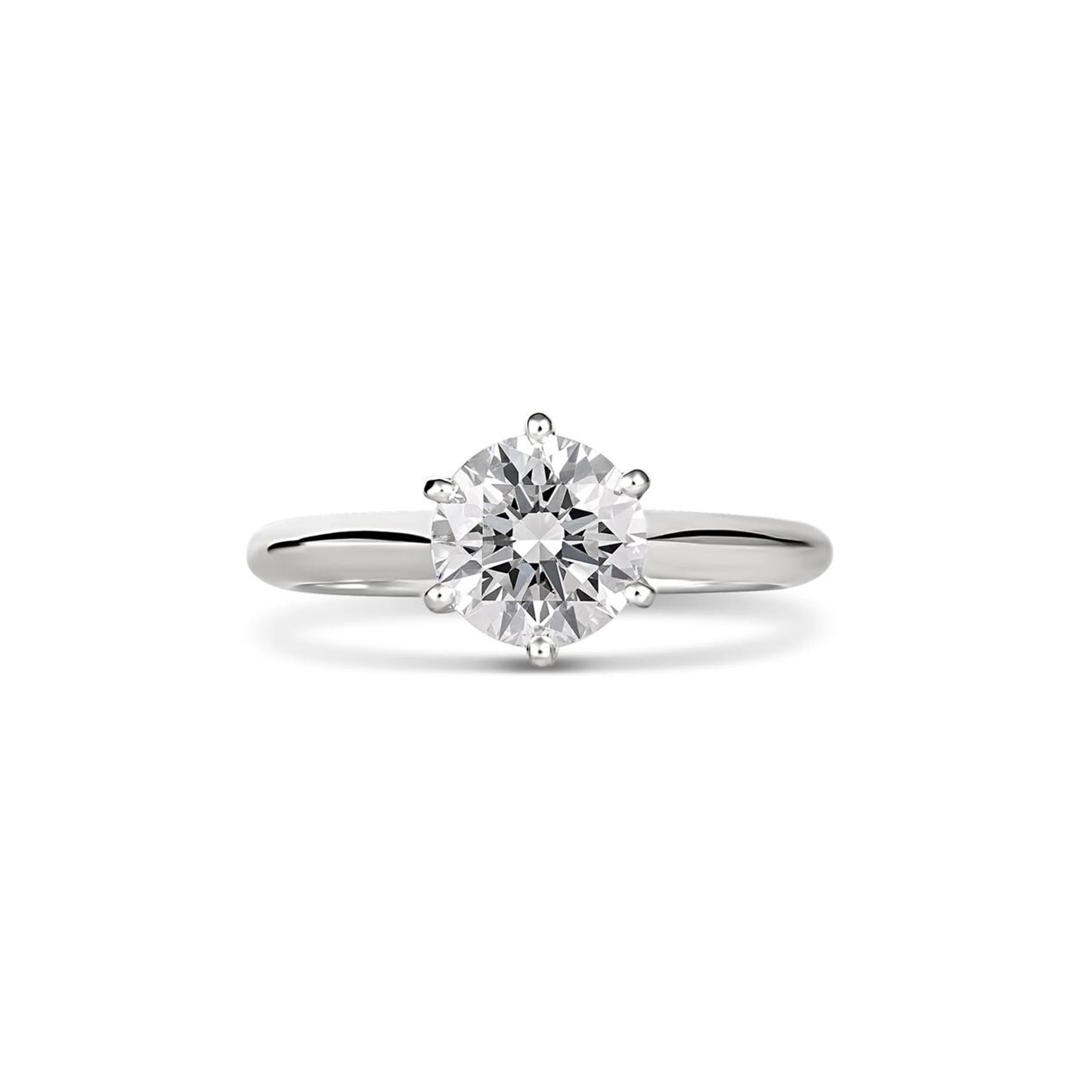 Classic Monroe Round Brilliant Cut Diamond Engagement Ring | Platinum - Image 3