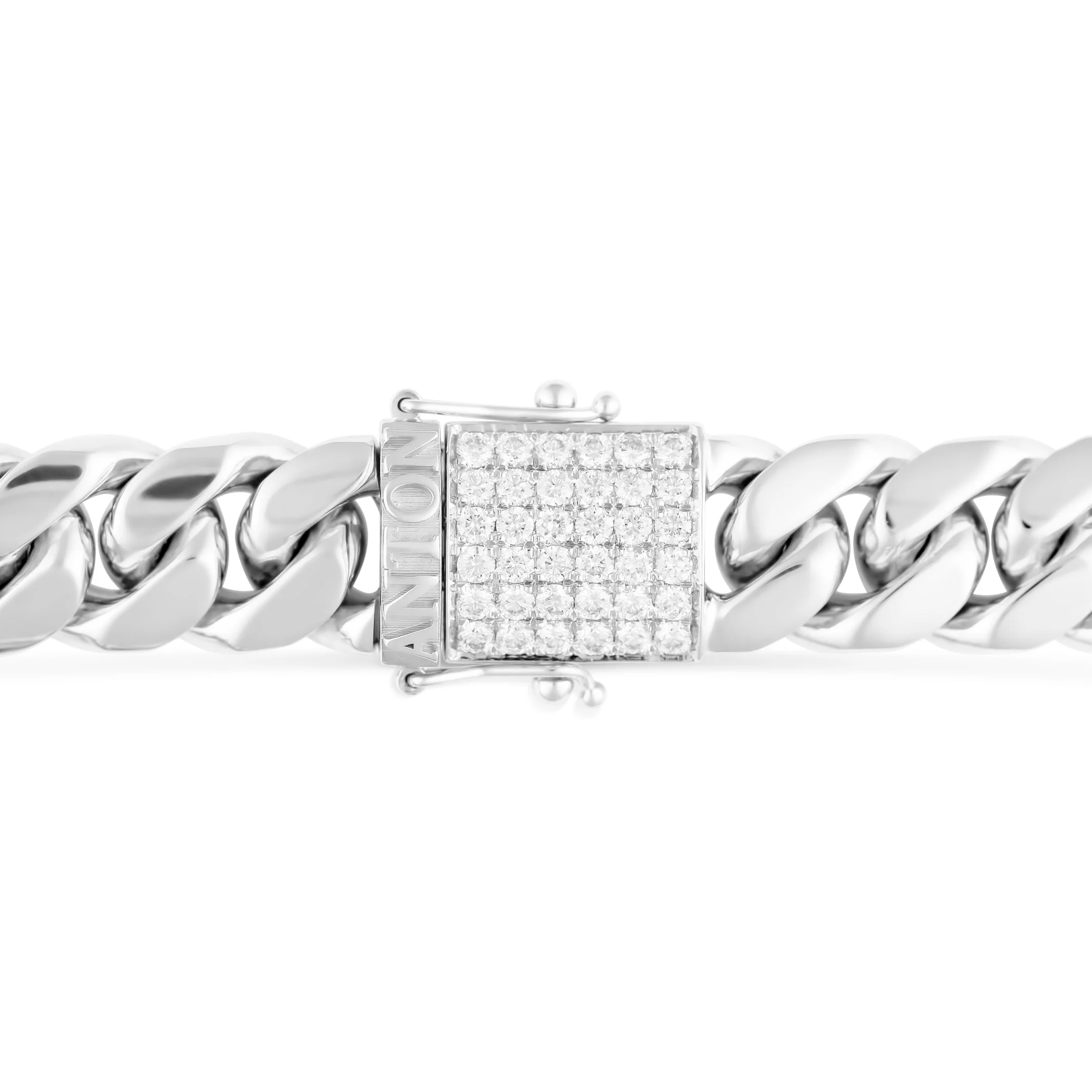 Cuban Link Bracelet | 18k White Gold - Image 3