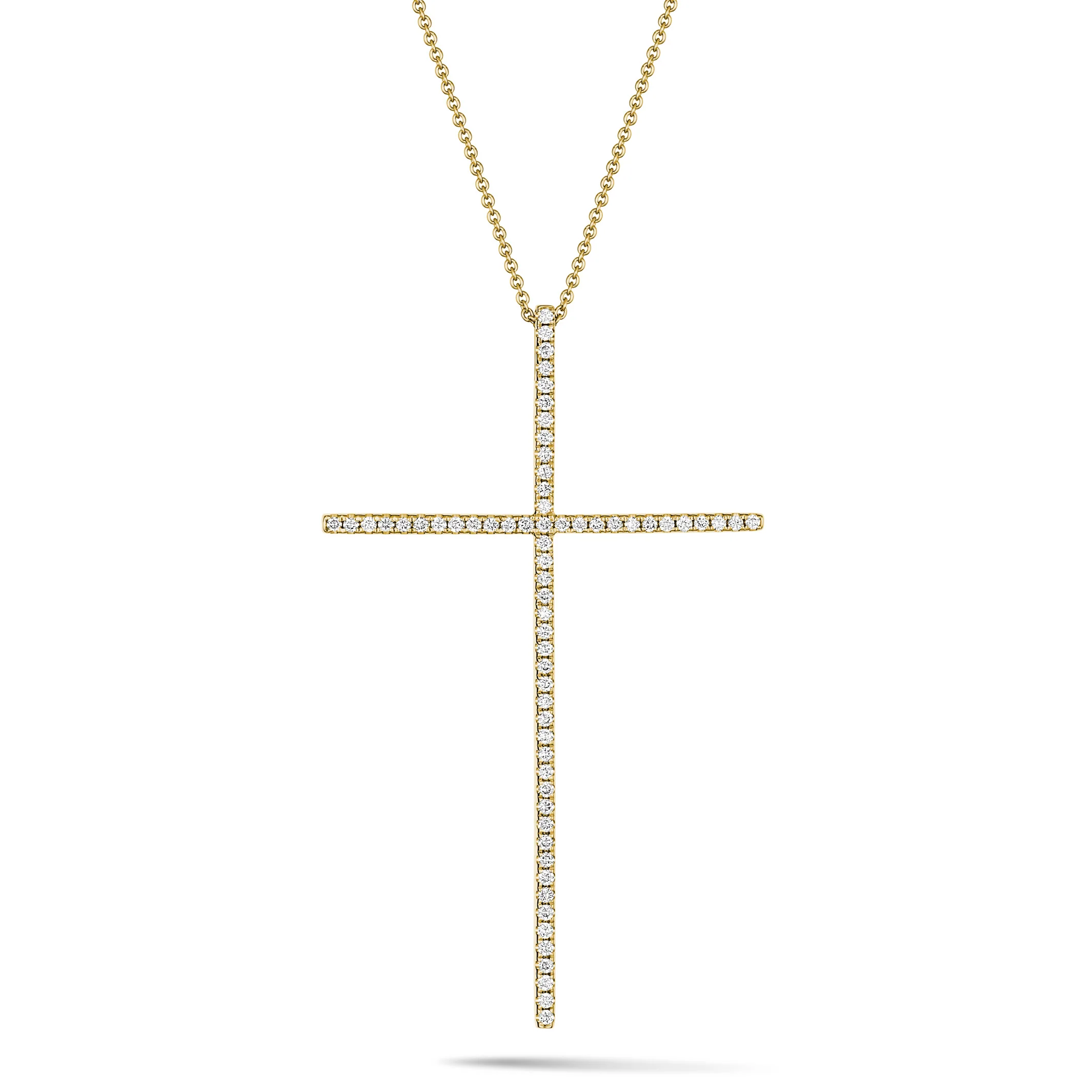 Frankie | Diamond Cross Yellow Gold - Image 6
