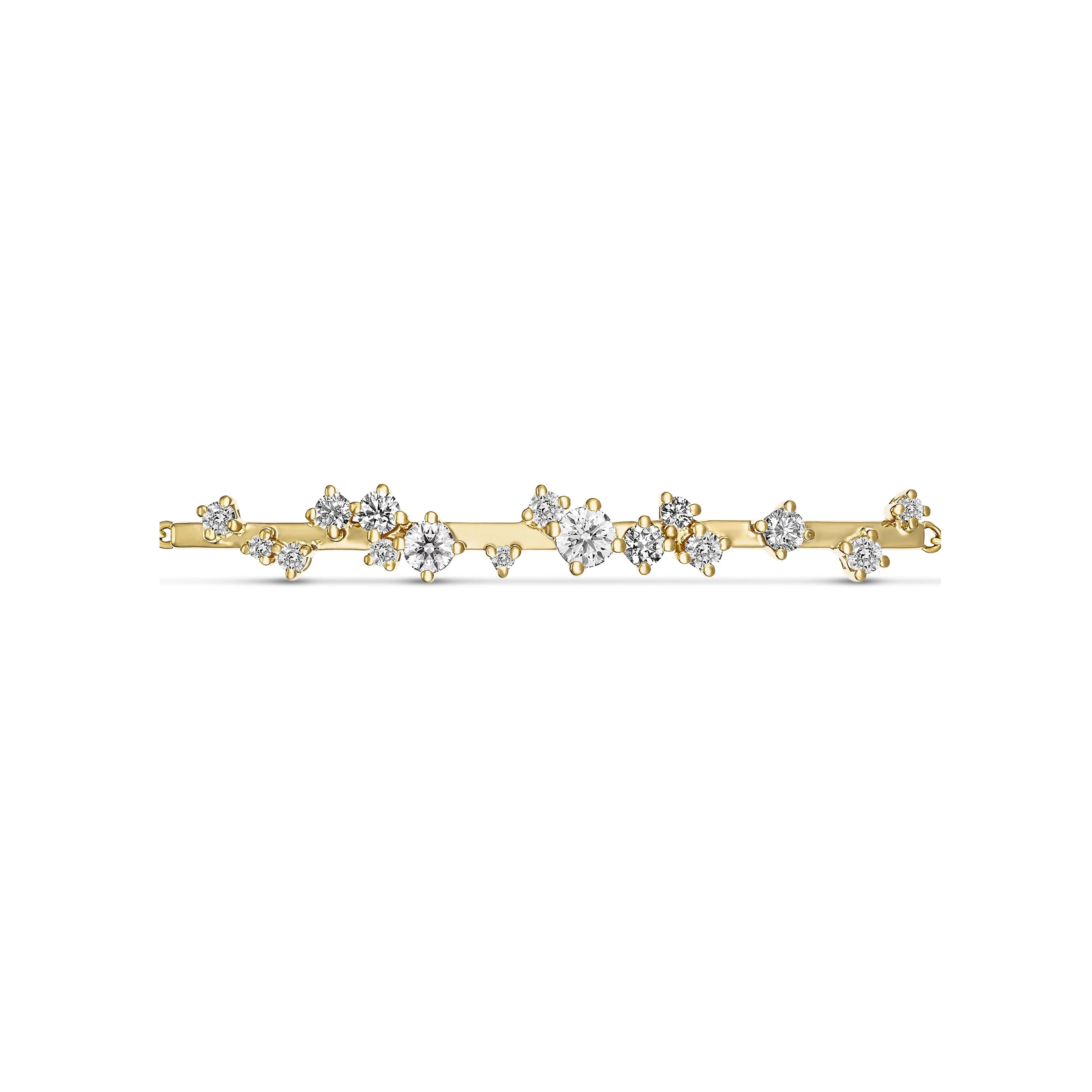 Galaxy Atlas Diamond Bracelet | 18K Yellow Gold - Image 3