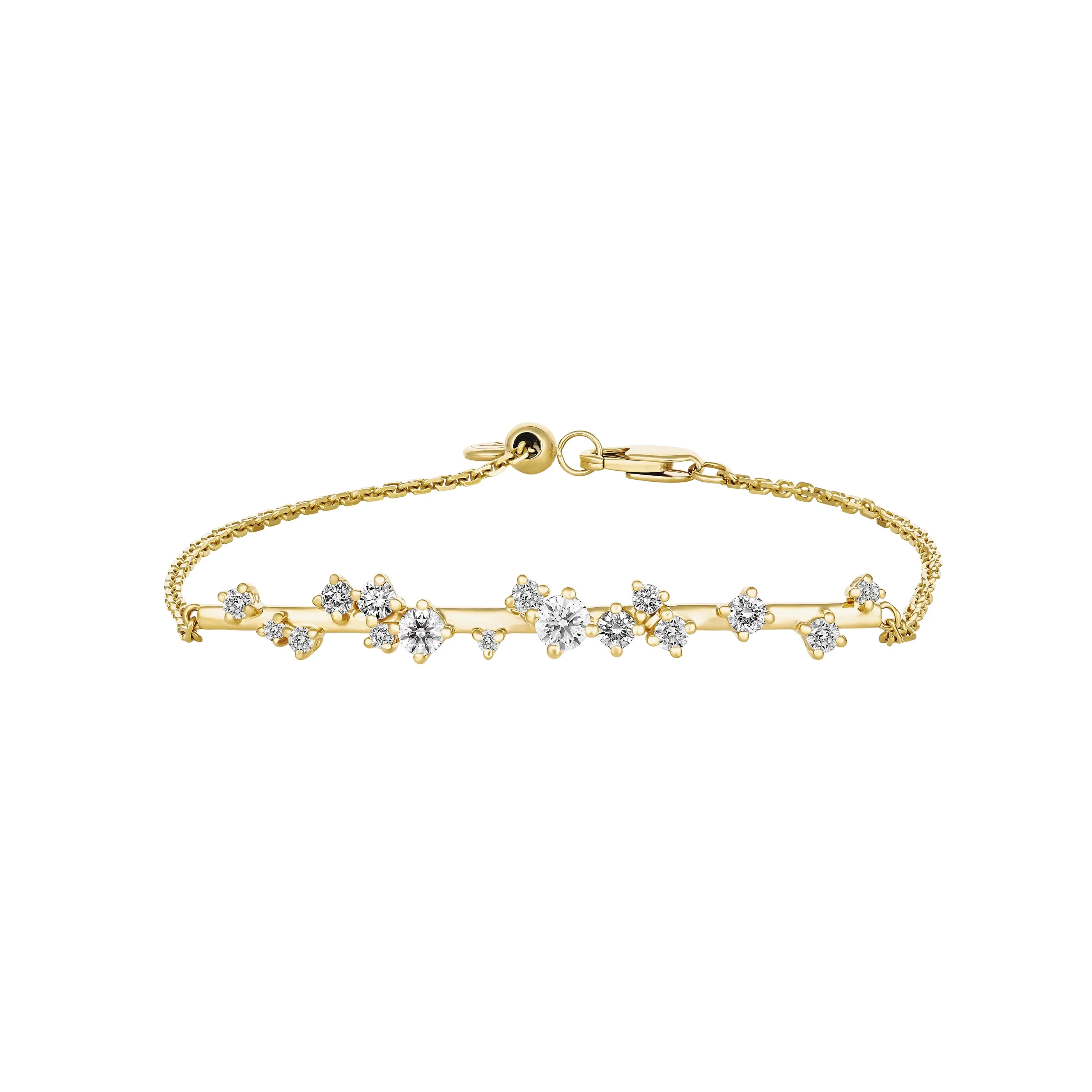 Galaxy Atlas Diamond Bracelet | 18K Yellow Gold - Image 4