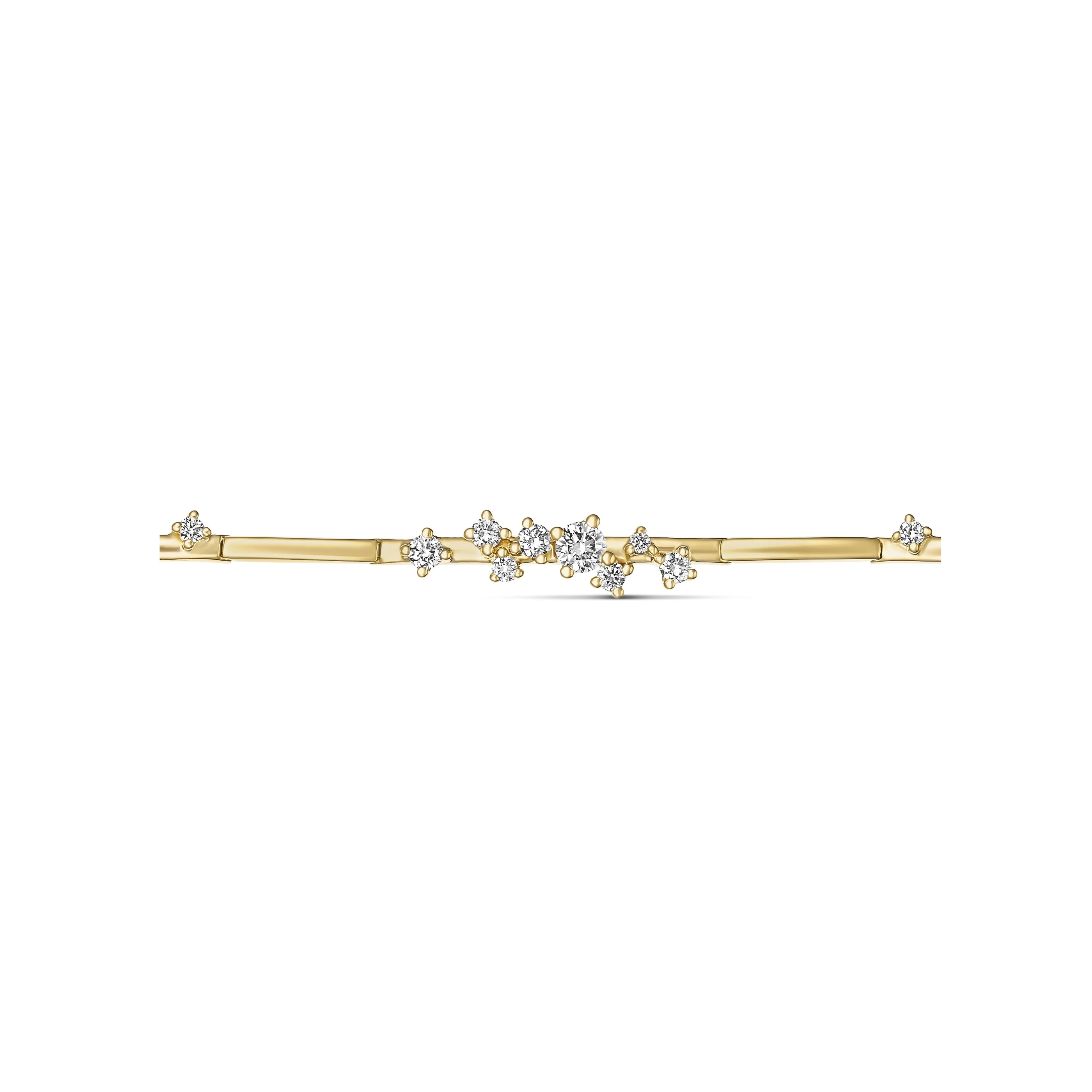 Galaxy Atlas Diamond Link Bracelet | 18K Yellow Gold - Image 3