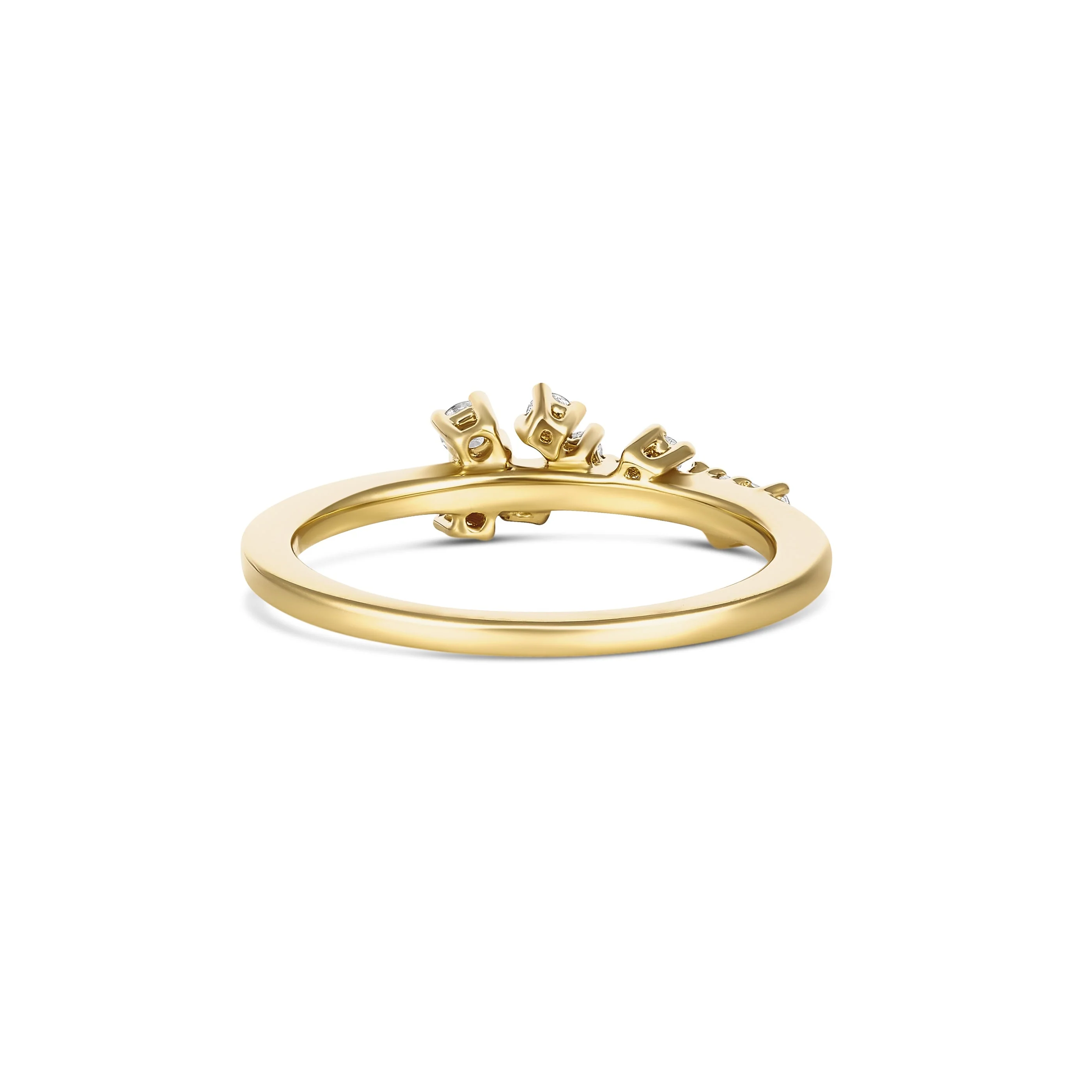 Galaxy Atlas Round Brilliant Cut Diamond Ring | 18K Yellow Gold - Image 6