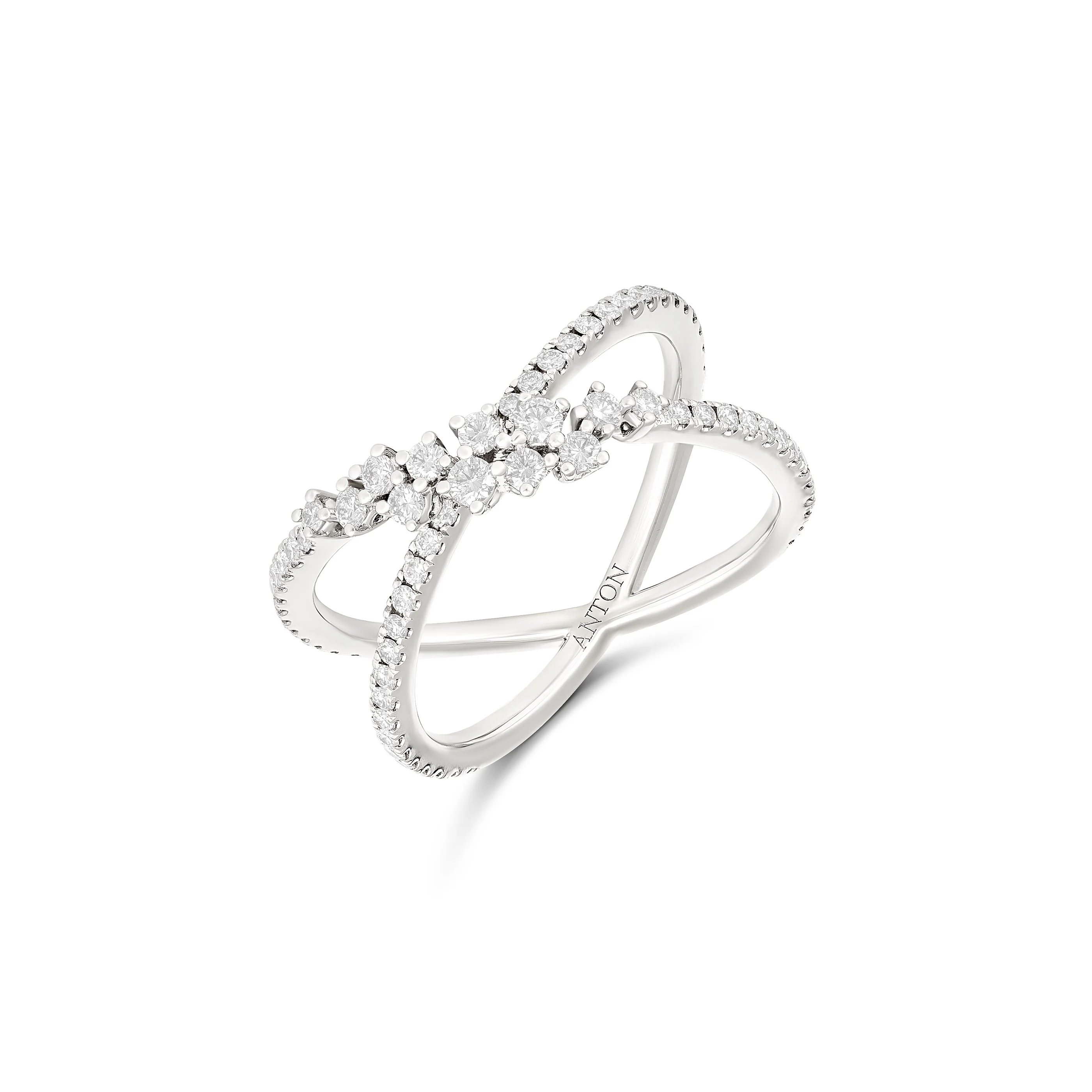Galaxy Diamond Ring | 18K White Gold - Image 3