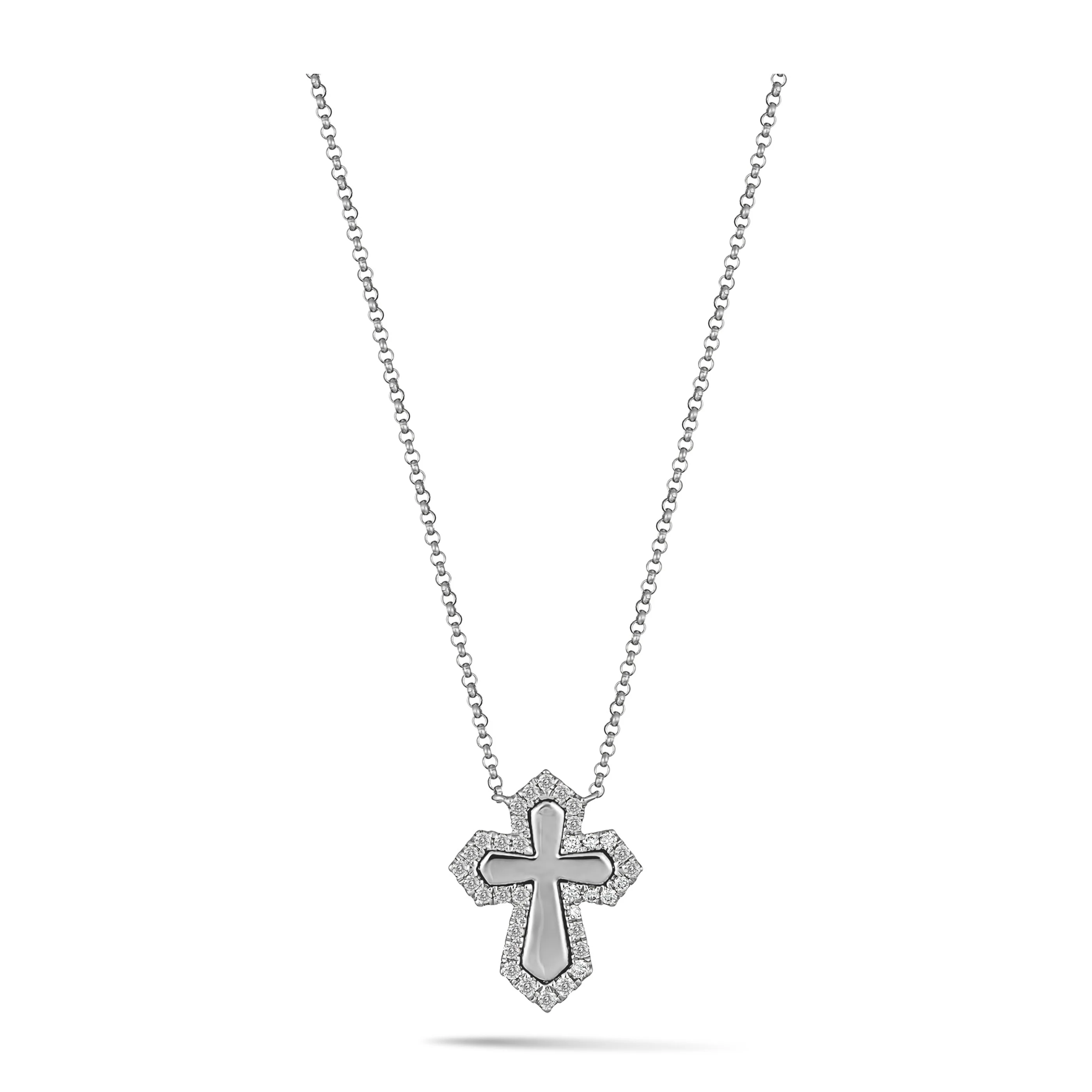 Juliet Diamond Cross | White Gold