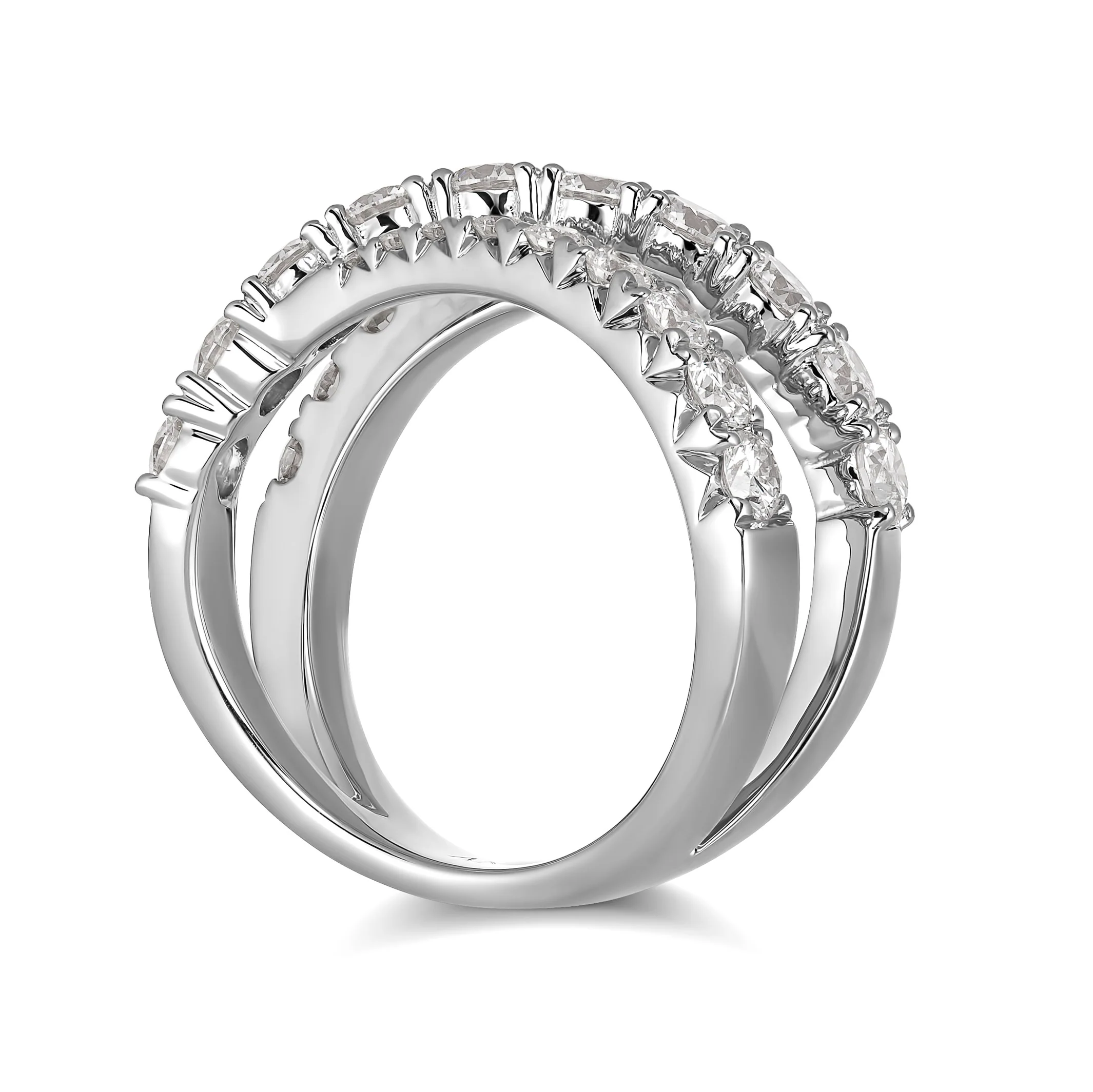 Krisscut Axis Diamond Ring | White Gold - Image 3