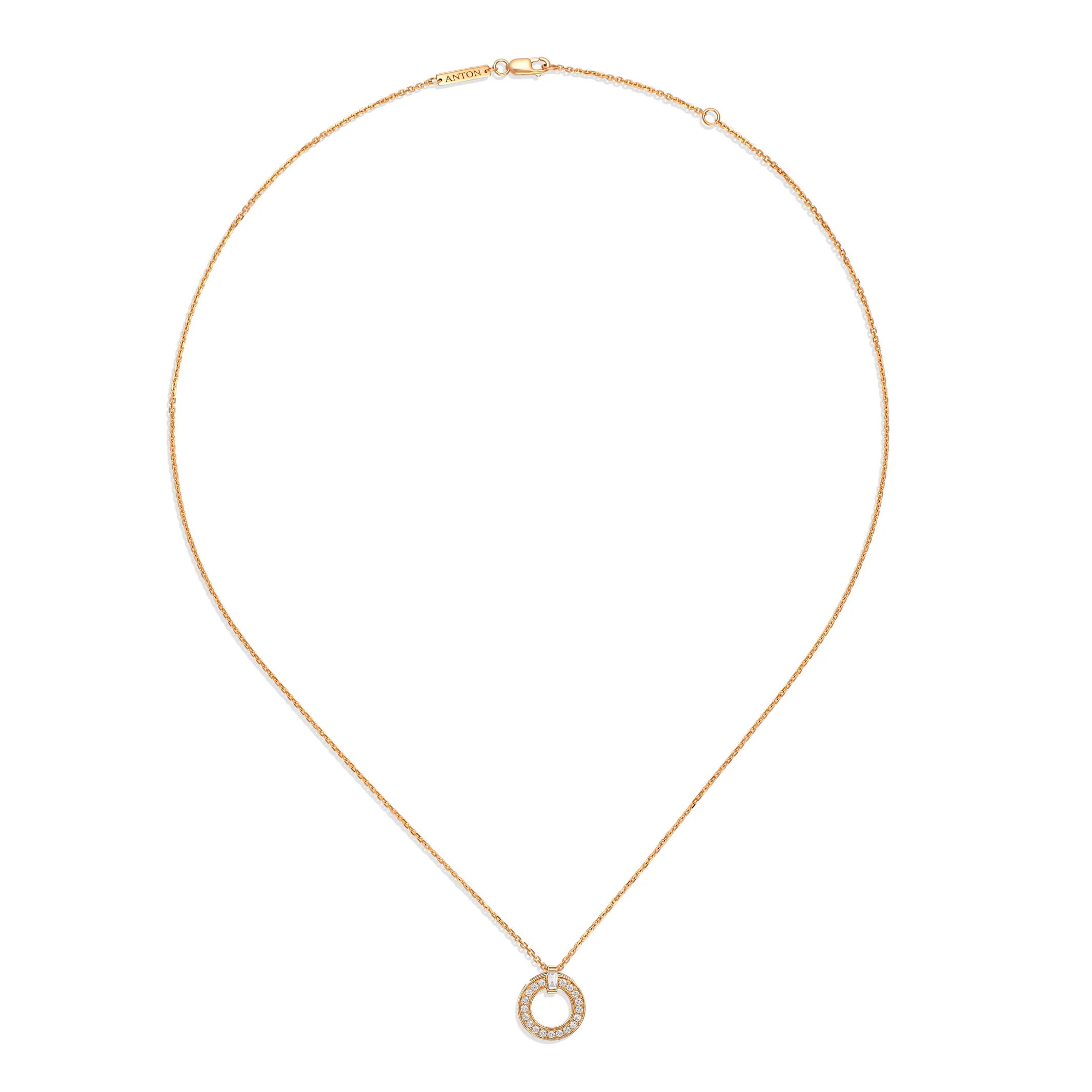 Lighthouse® Single Diamond Pendant Necklace | Rose Gold - Image 2