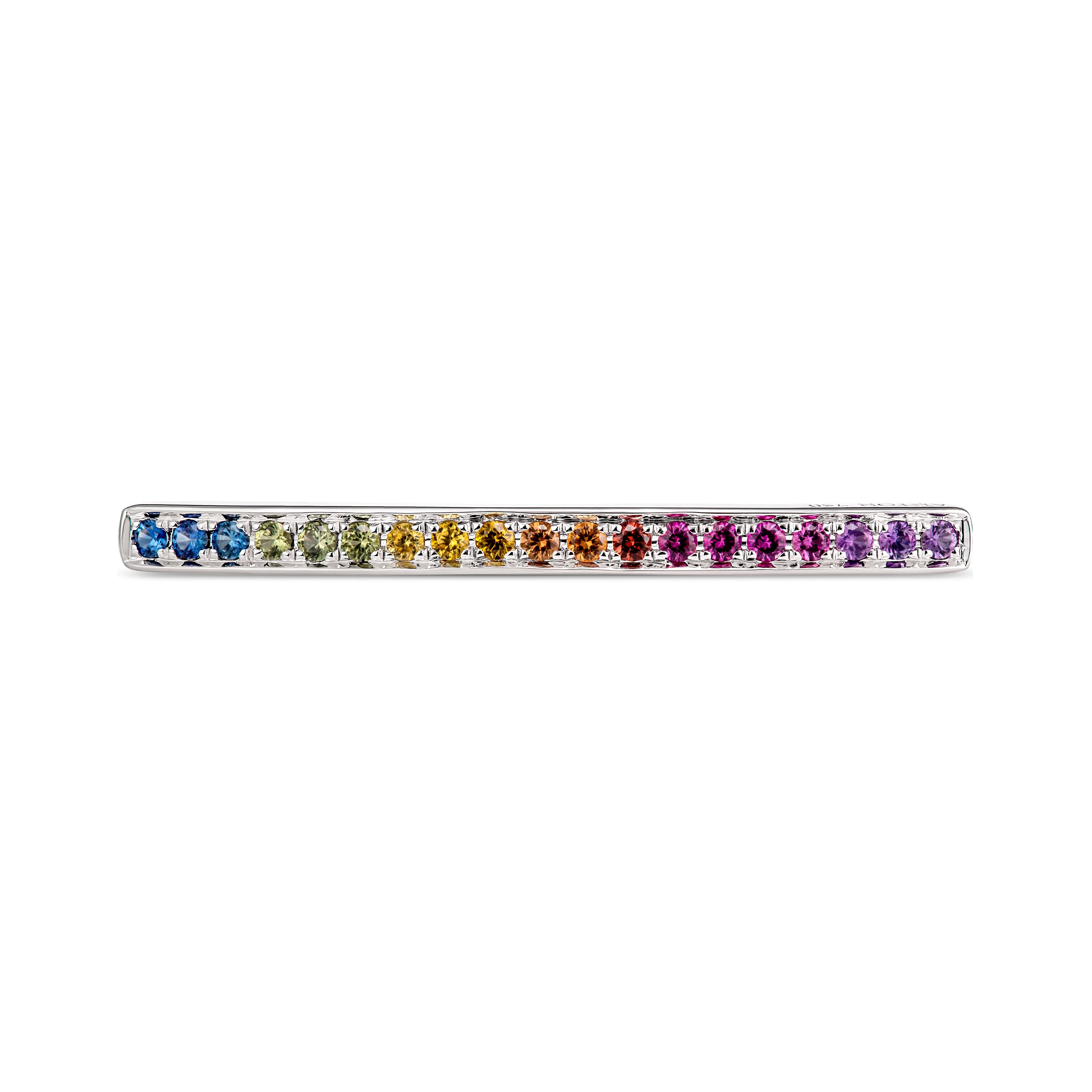 Little Rocks® Collection Rainbow Bar Bracelet | 18K Yellow Gold - Image 3