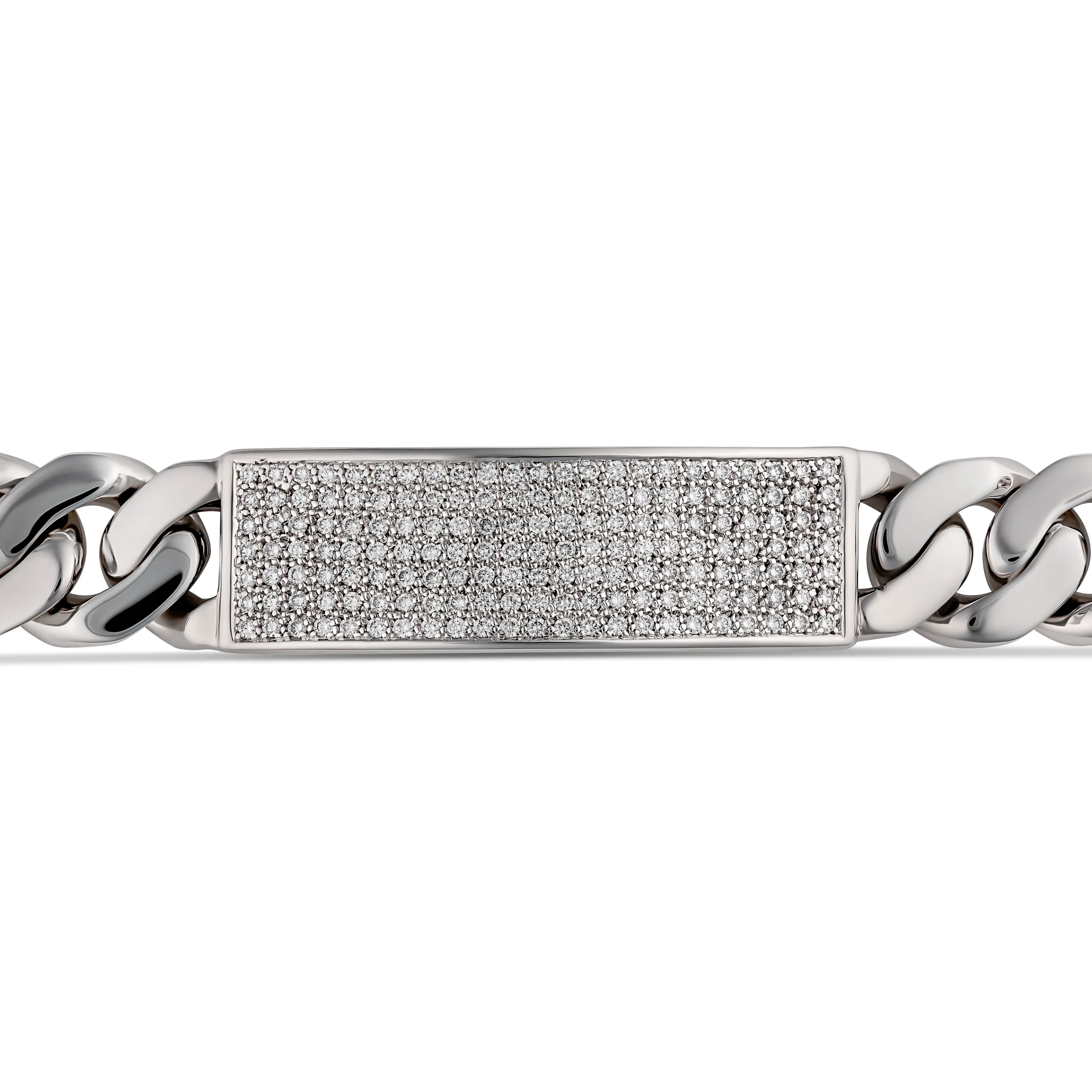 Men's Cuban Link Bracelet | White Gold - Image 2