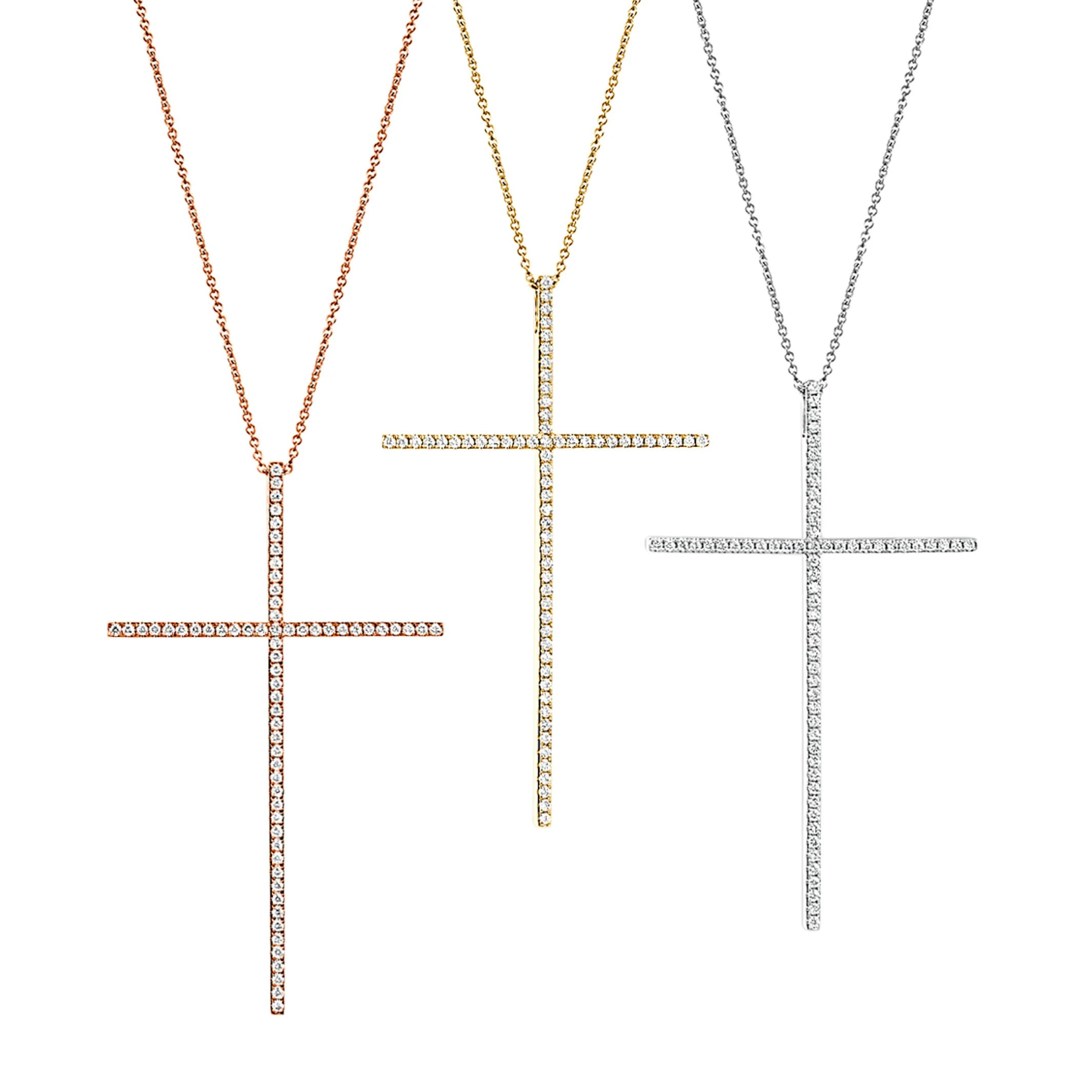 Frankie | Diamond Cross 18CT Rose Gold - Image 5