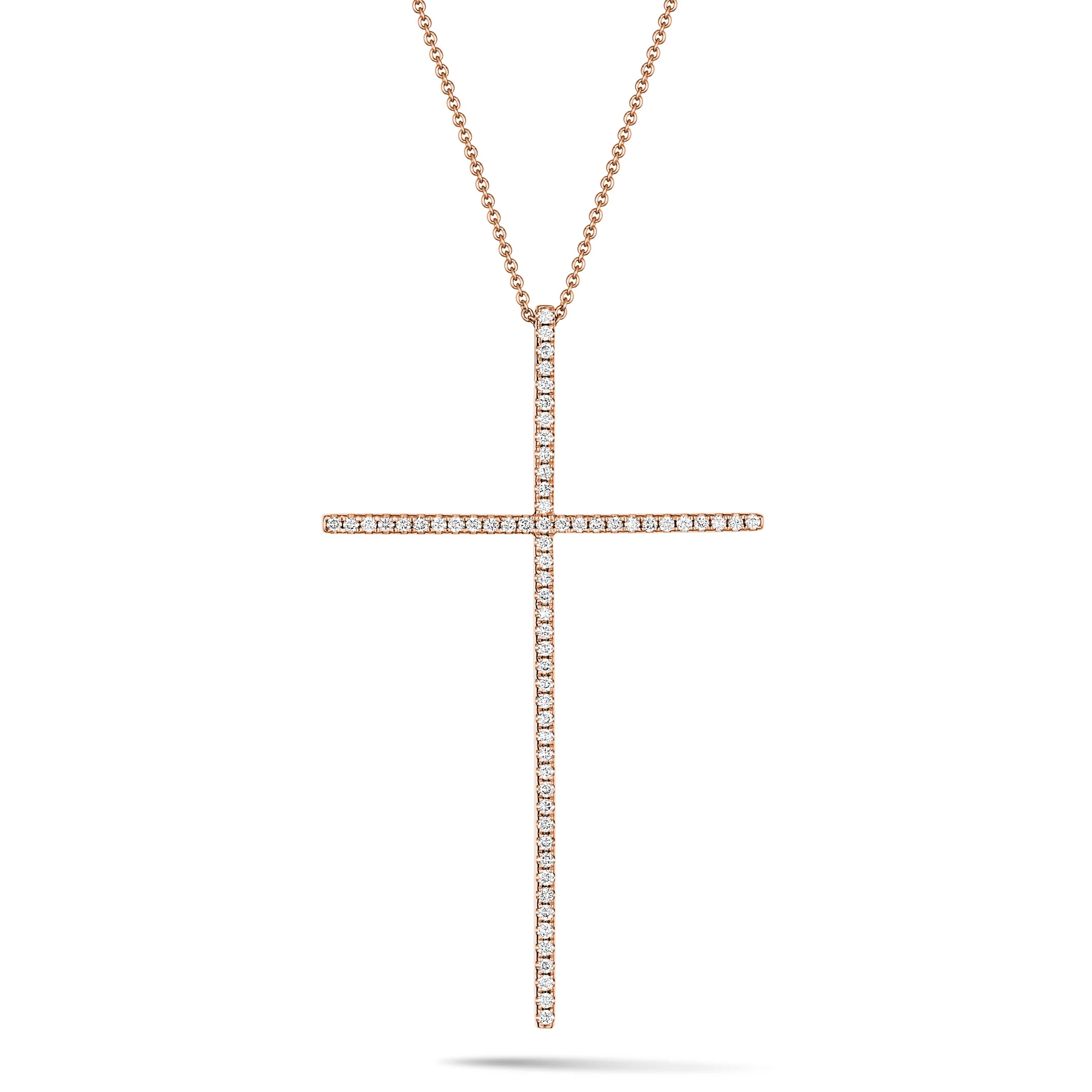 Frankie | Diamond Cross 18CT Rose Gold - Image 6