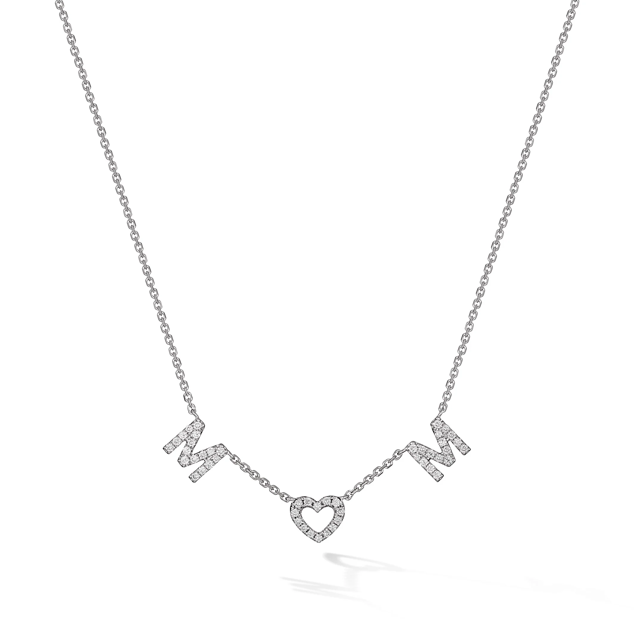 Personalised Pendant Necklace | White Gold - Image 11
