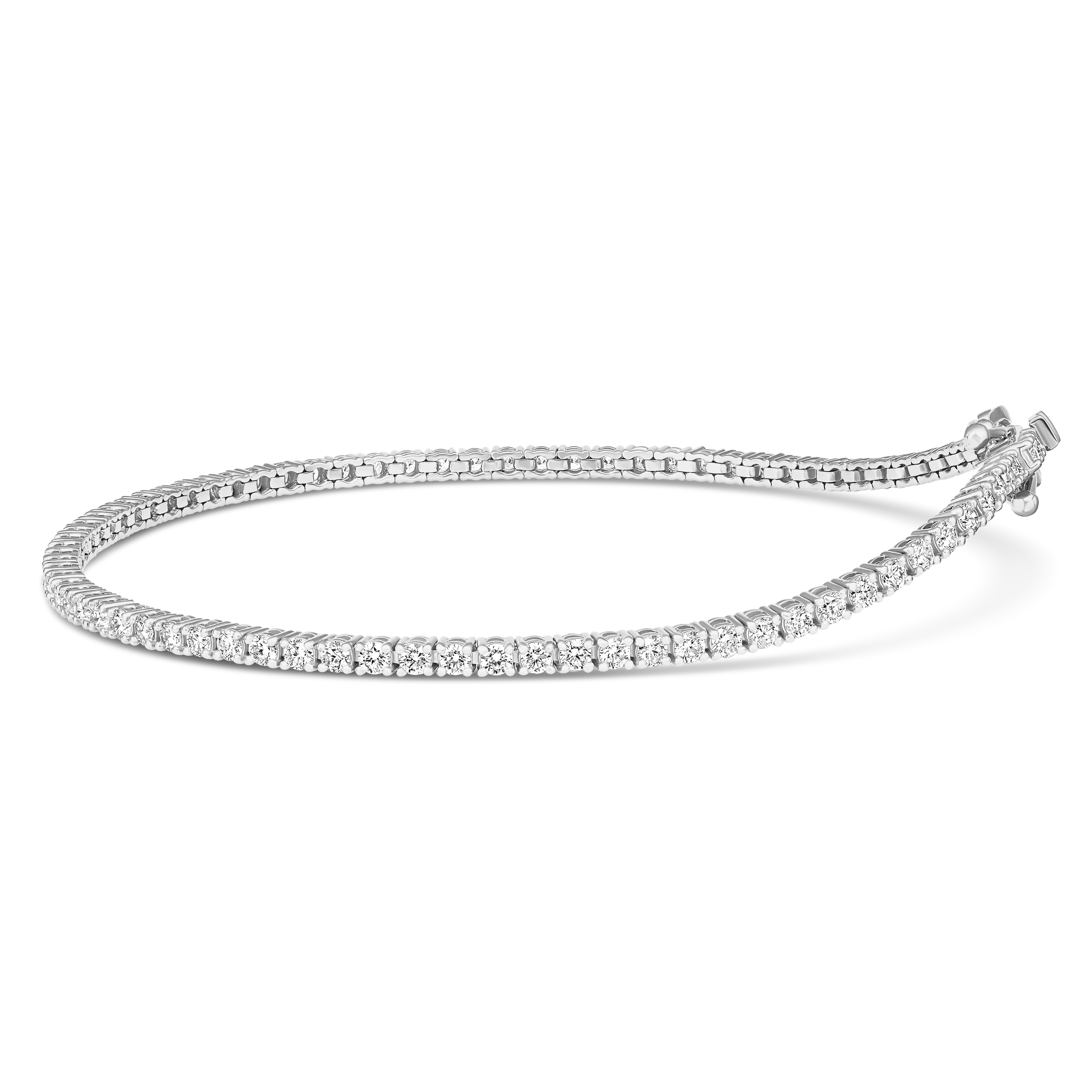 Promotional Finds Classic 1.60ct Natural Diamond Tennis Bracelet | 18K White Gold