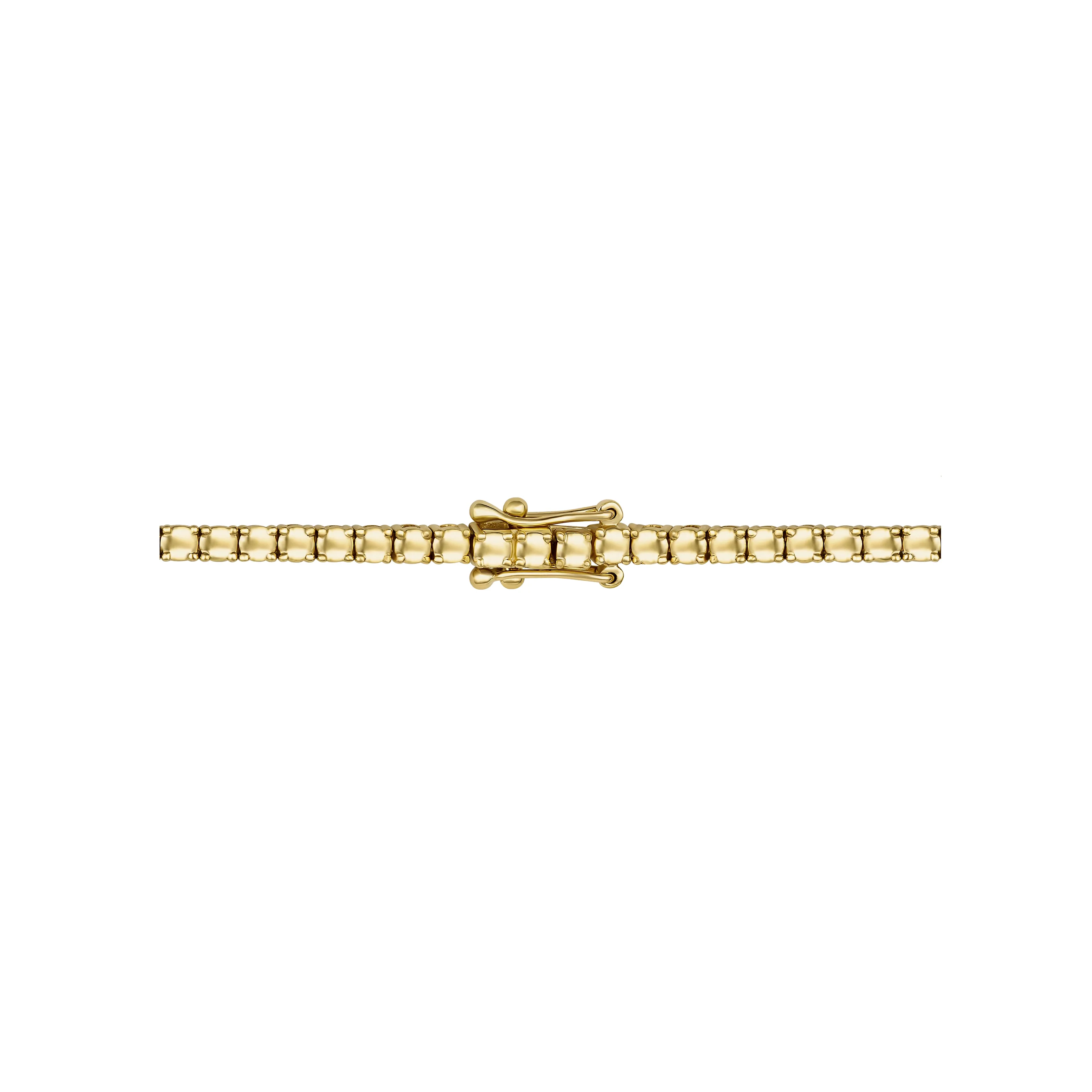 Promotional Finds Half Eternity Round Brilliant Cut Natural Diamond Tennis Bracelet | 18K Yellow Gold - Image 3